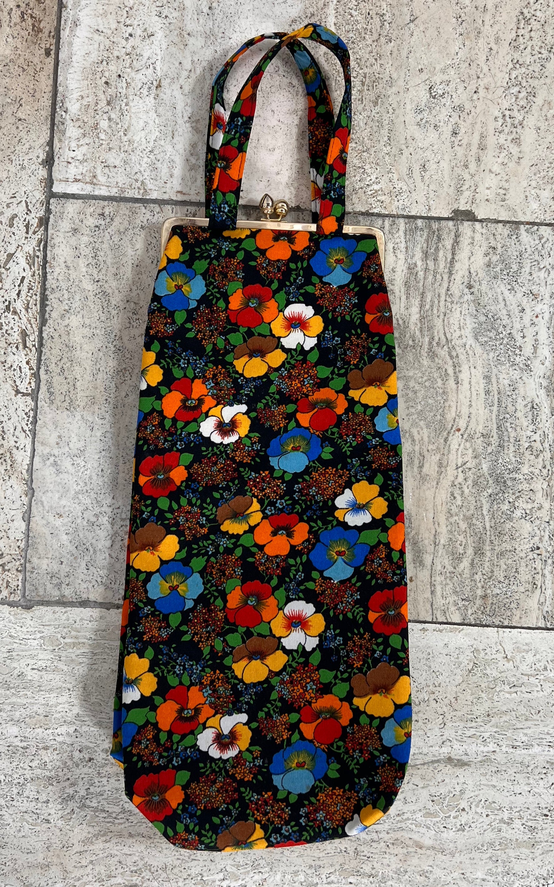 Vintage 70s Flower Bag