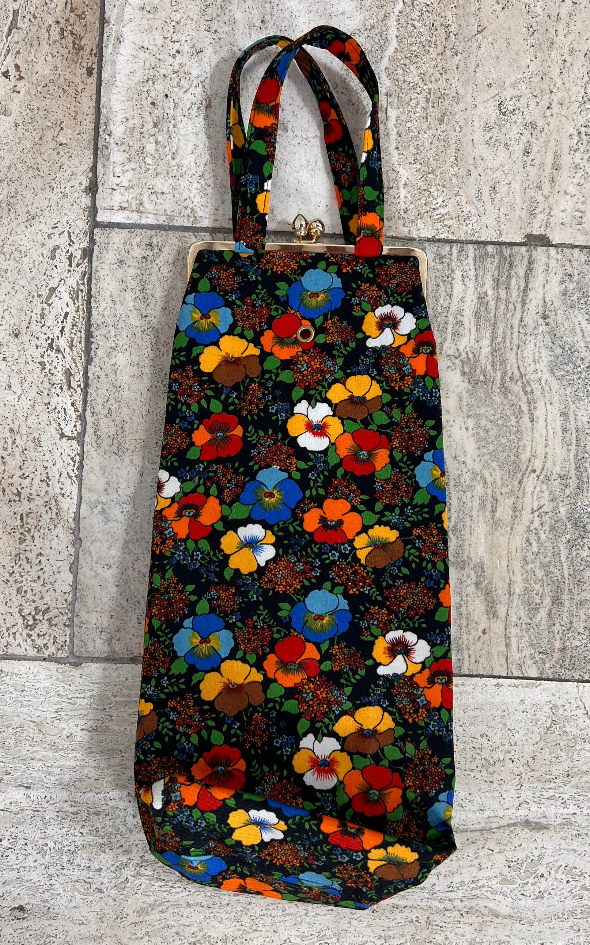 Vintage 70s Flower Bag