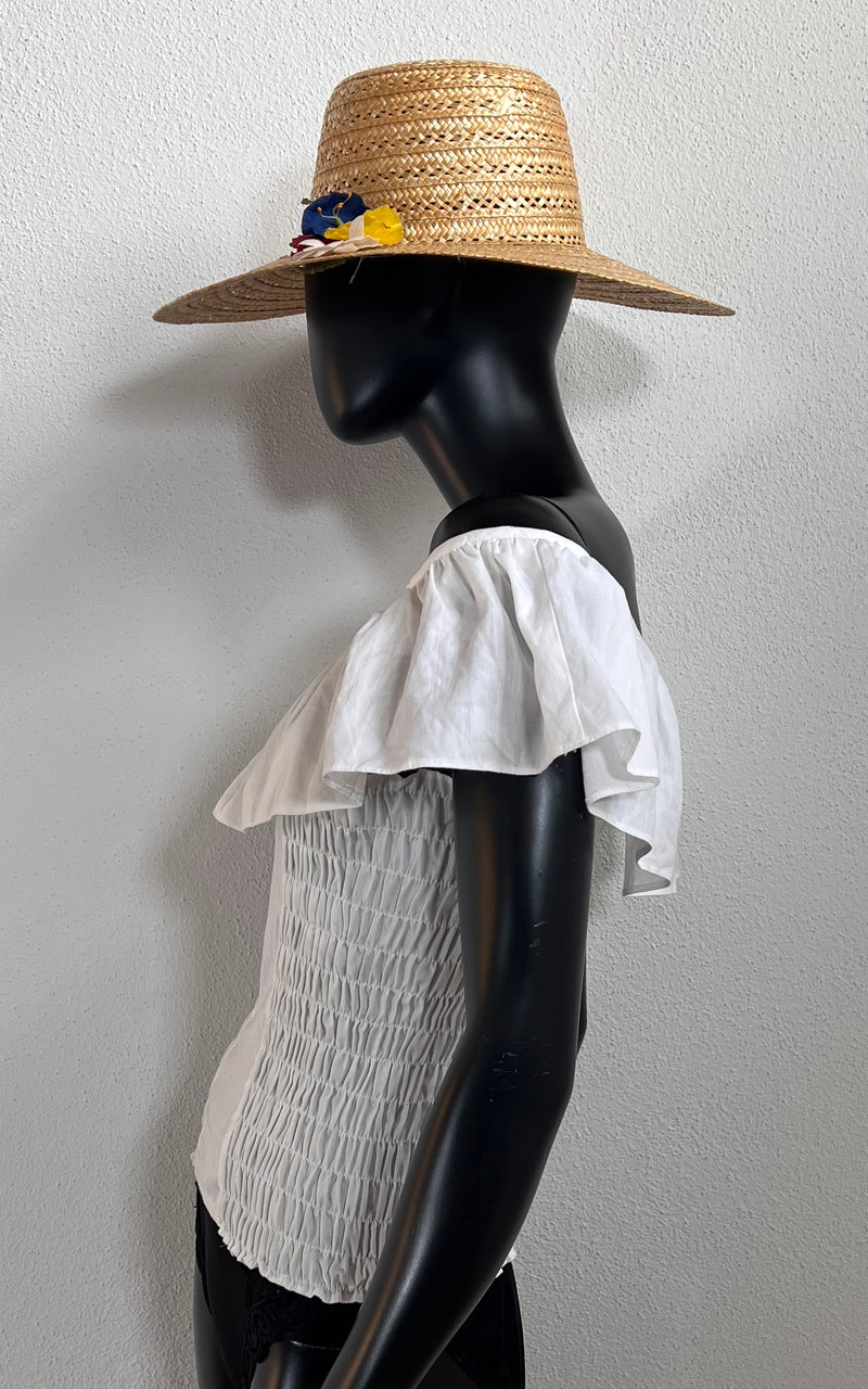 Vintage 70s Off Shoulder Top