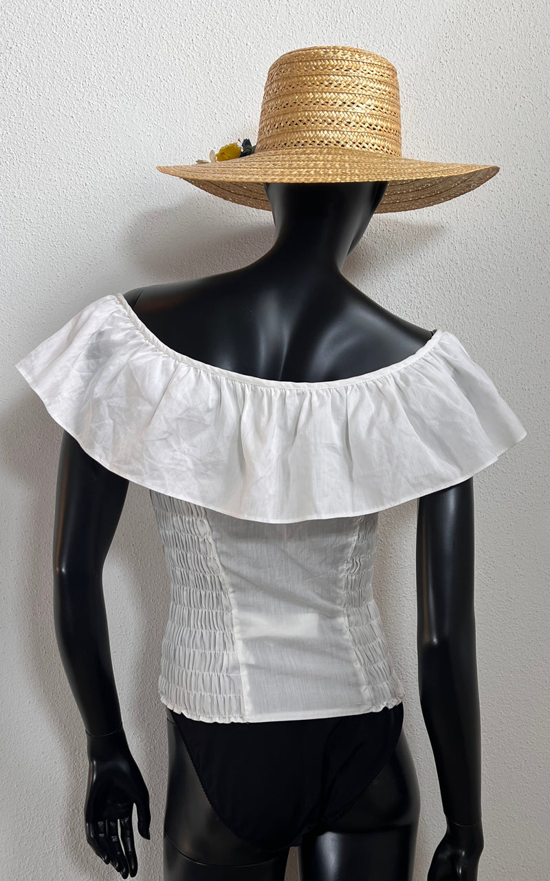 Vintage 70s Off Shoulder Top