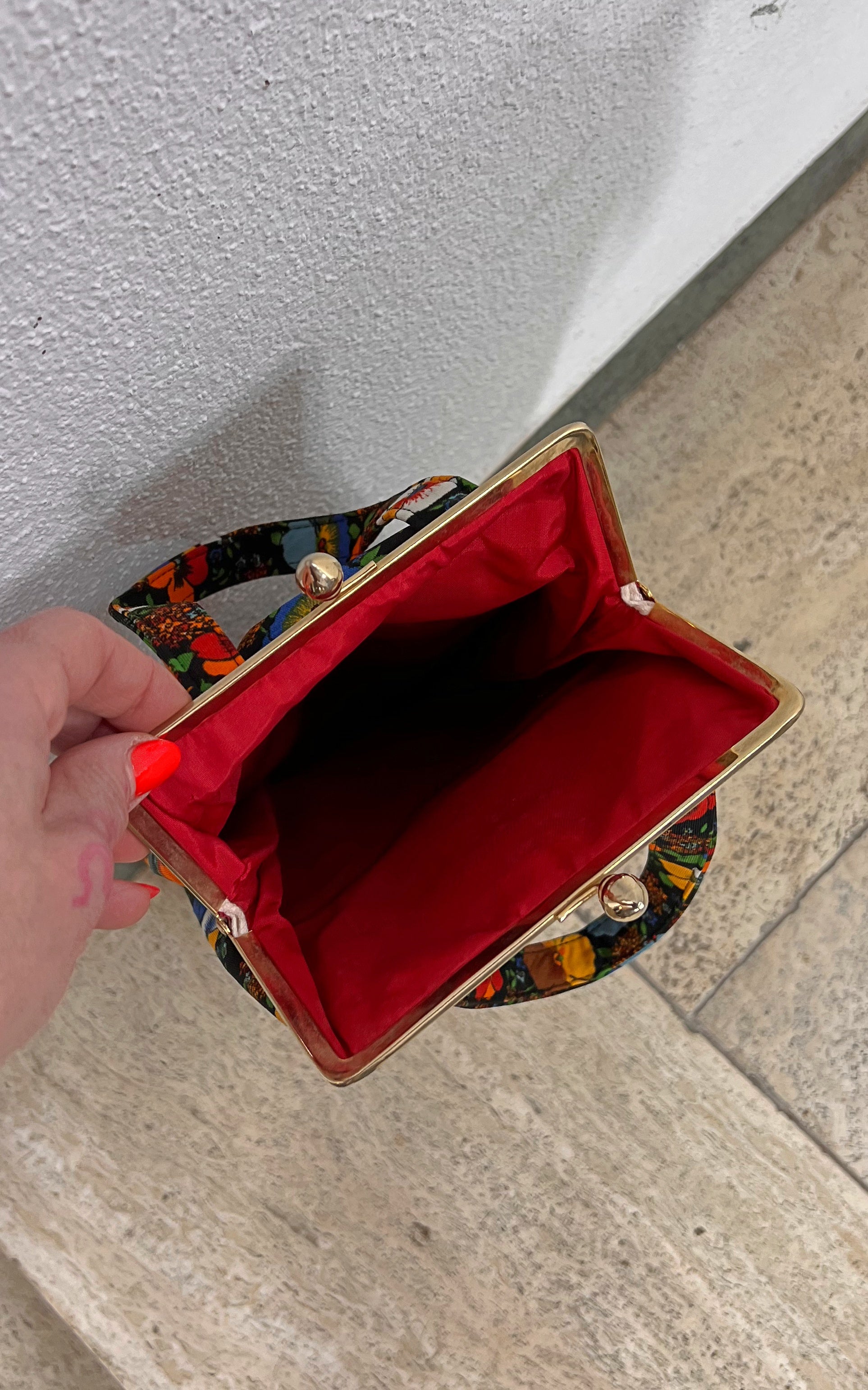 Vintage 70s Flower Bag