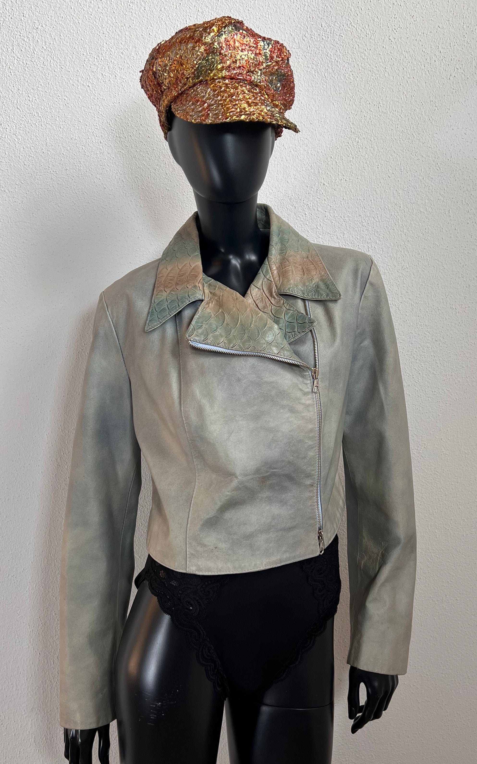 Vintage Engine Y2K Leather Jacket