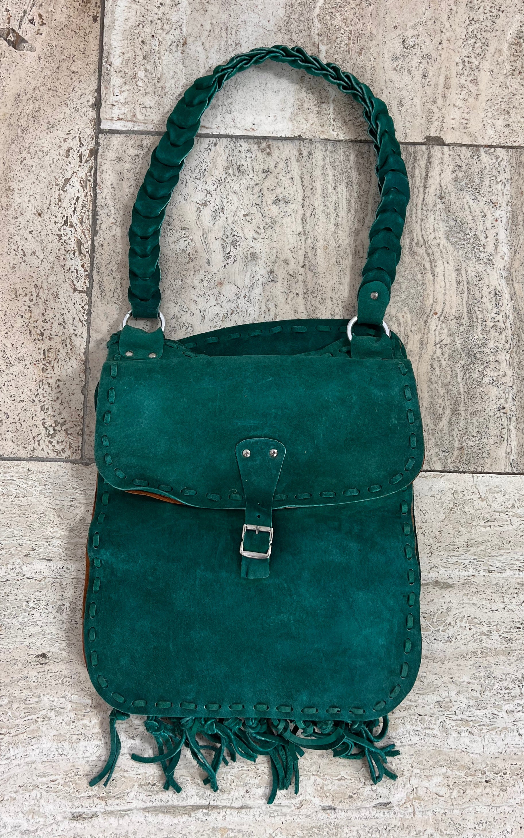 Vintage 70s Suede Bag