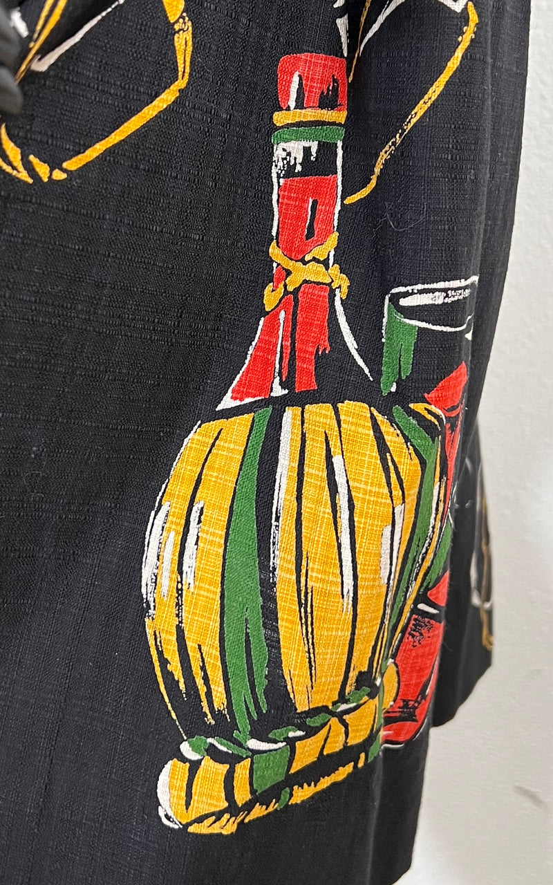 Vintage 50s Greek Bottle Skirt