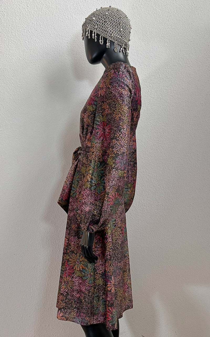 Vintage 70s Lurex Glitter Dress