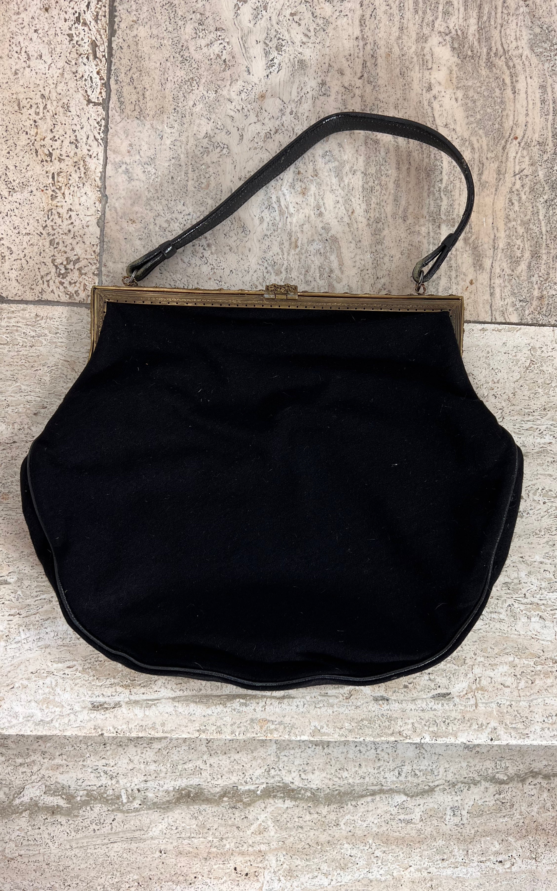 Vintage Floral Tapestry Handbag