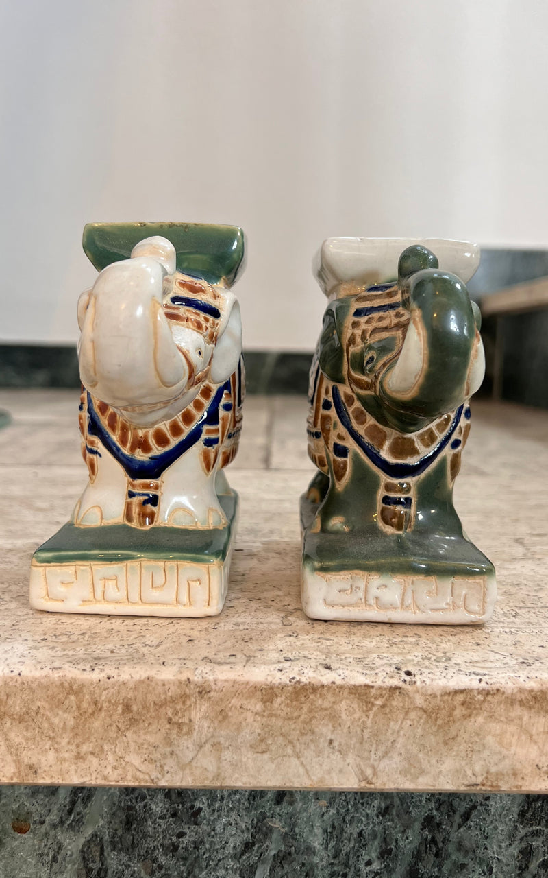 Small Vintage Ceramic Elephants