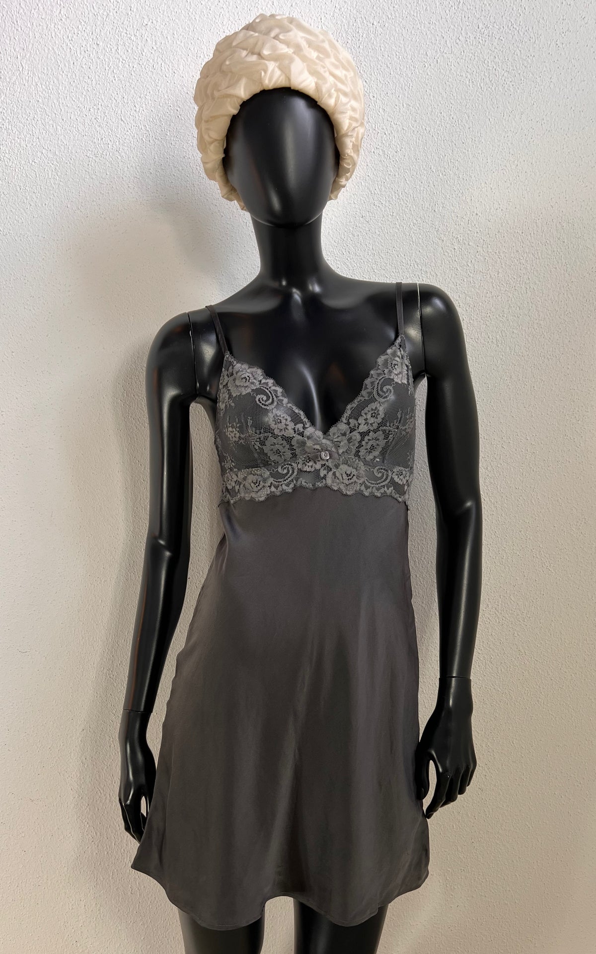 Intimissimi Silk Lace Mini Slip Dress