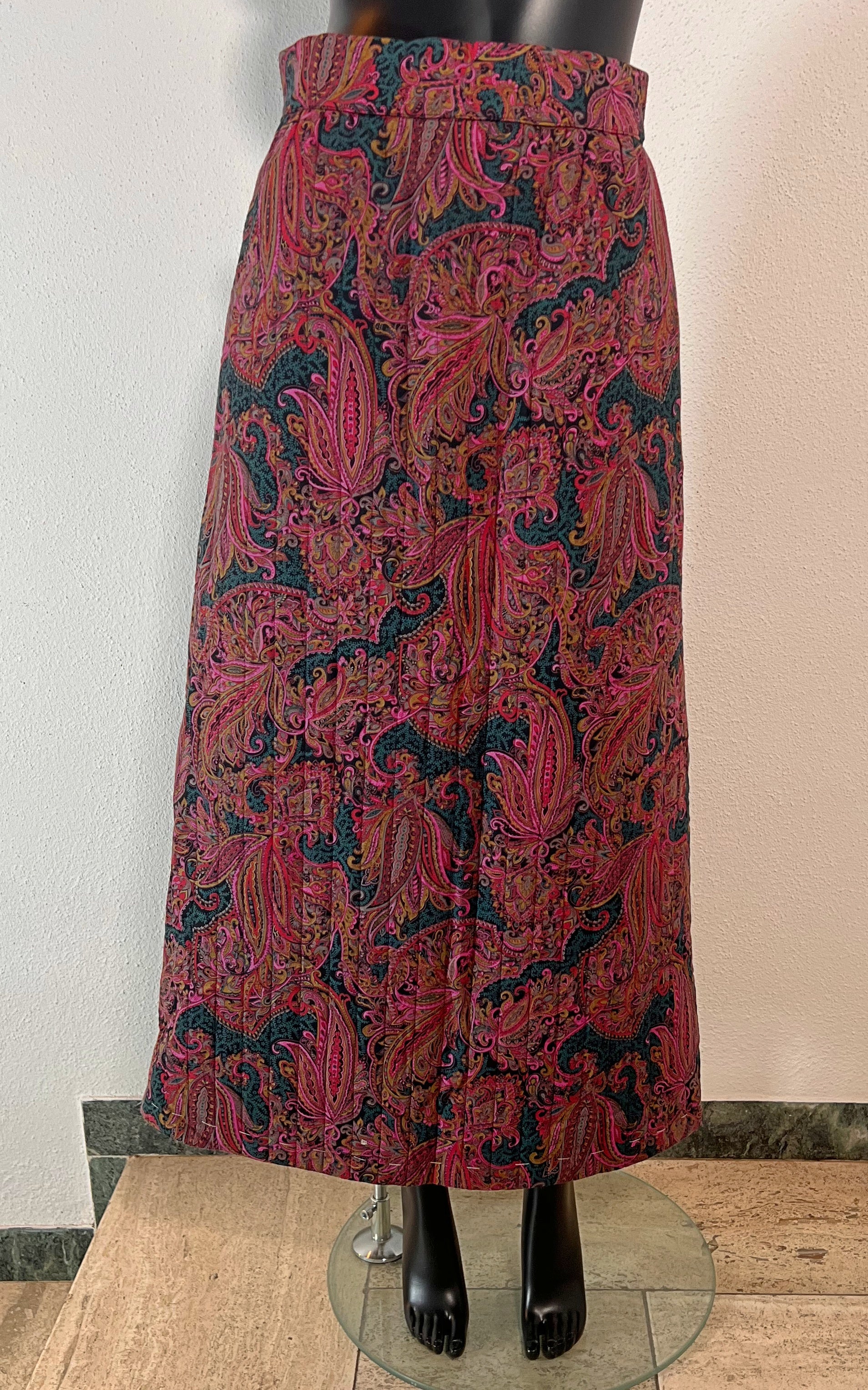 Gonna trapuntata vintage anni '70