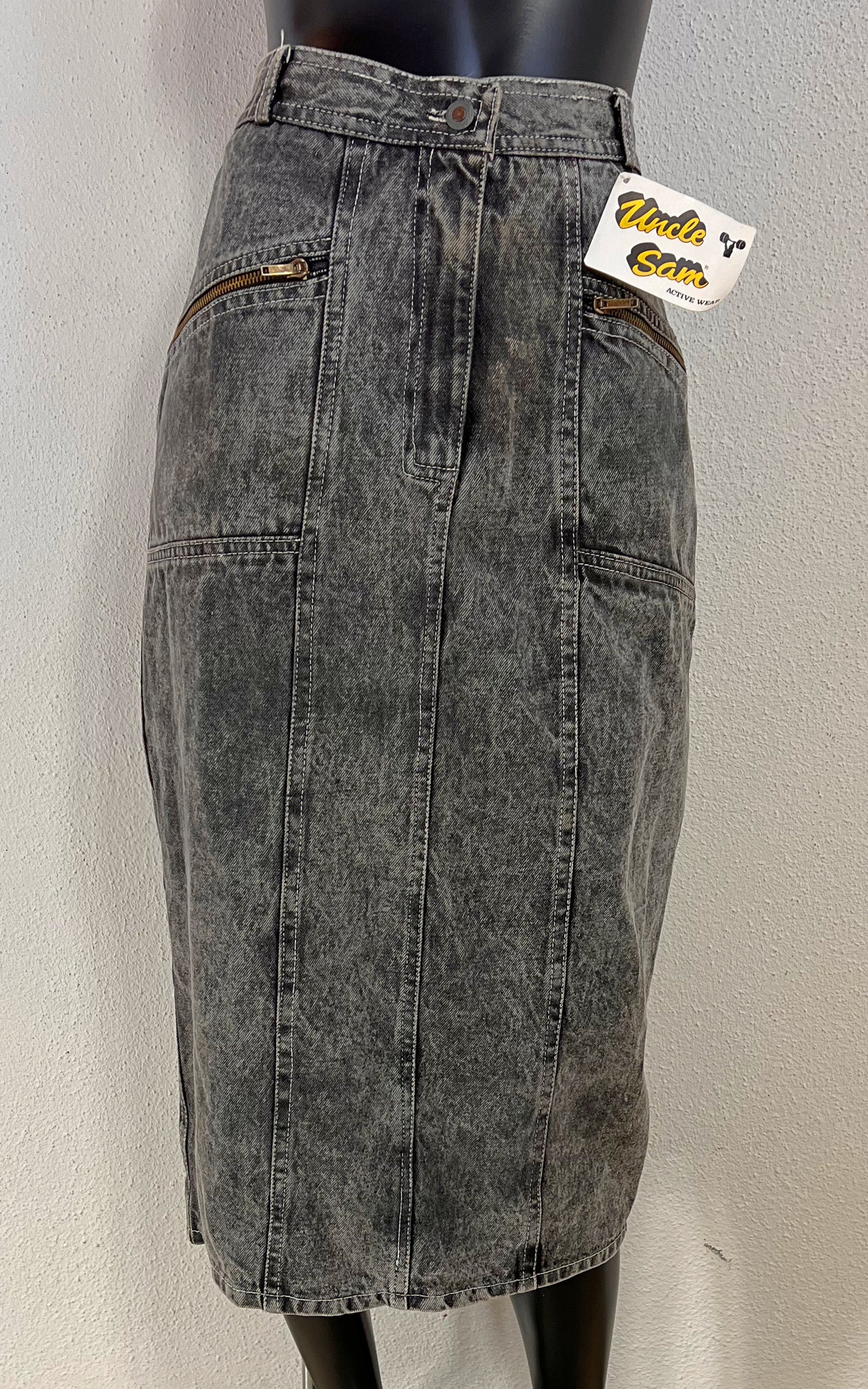 Vintage Uncle Sam Acid Washed Skirt