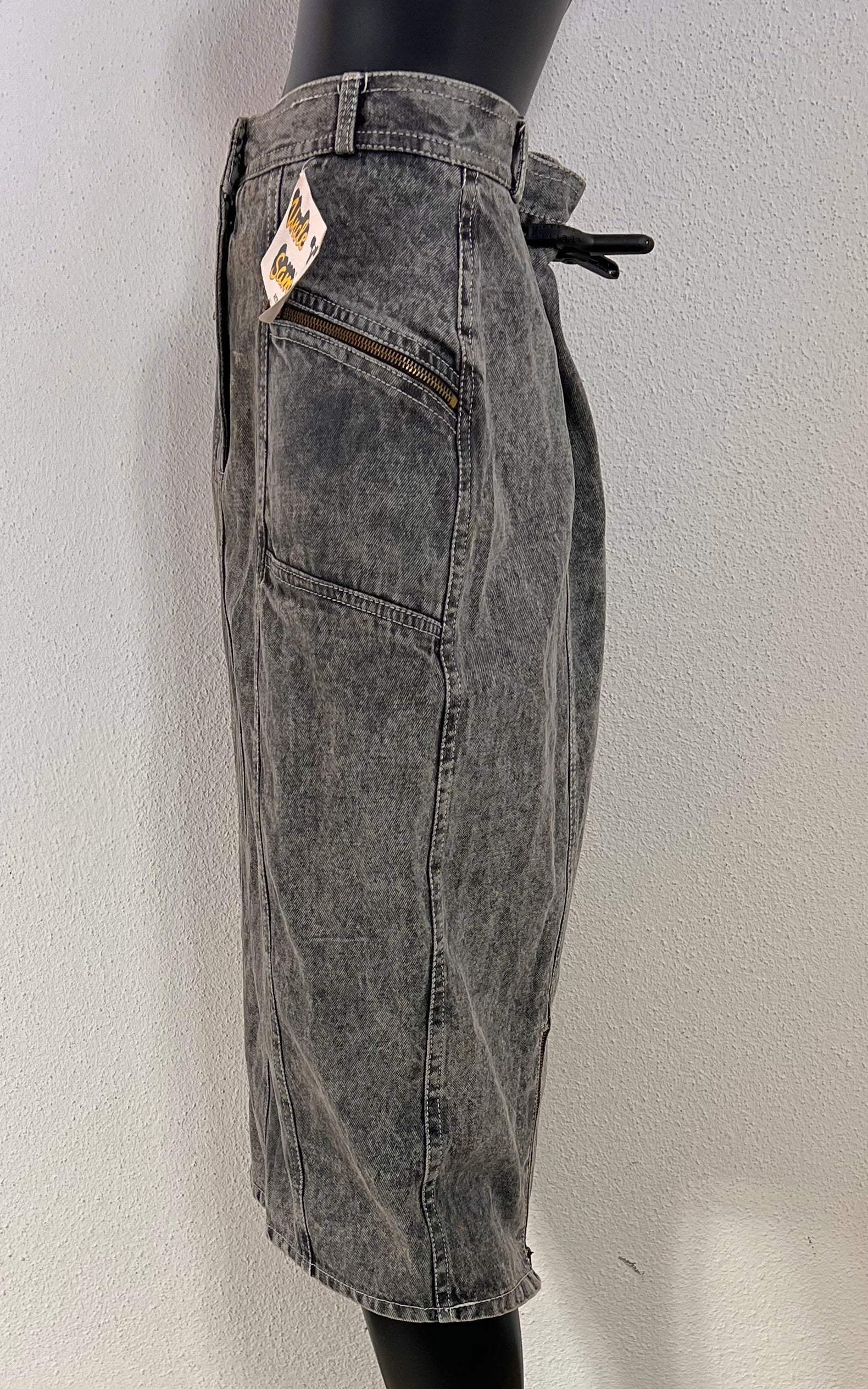 Vintage Uncle Sam Acid Washed Skirt