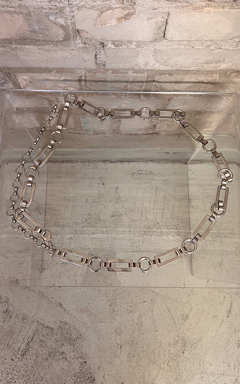 Vintage Silver Chain Belt
