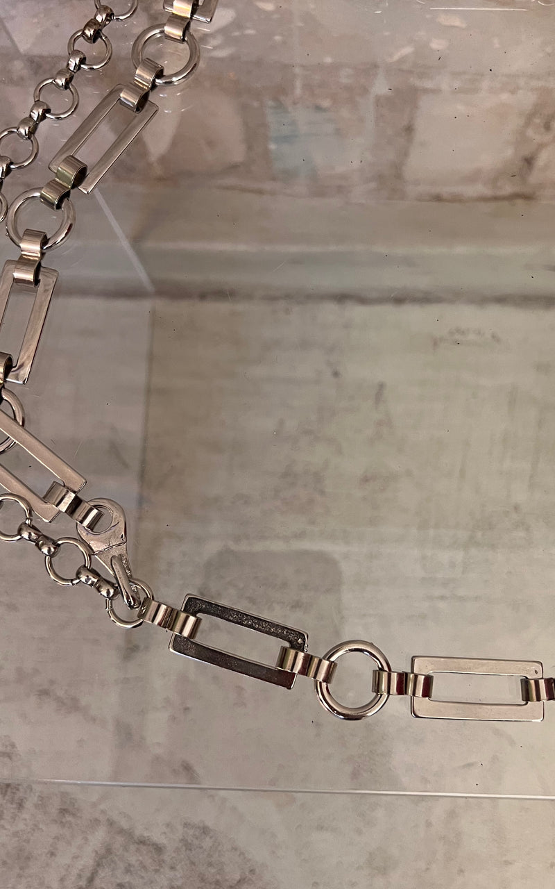 Vintage Silver Chain Belt