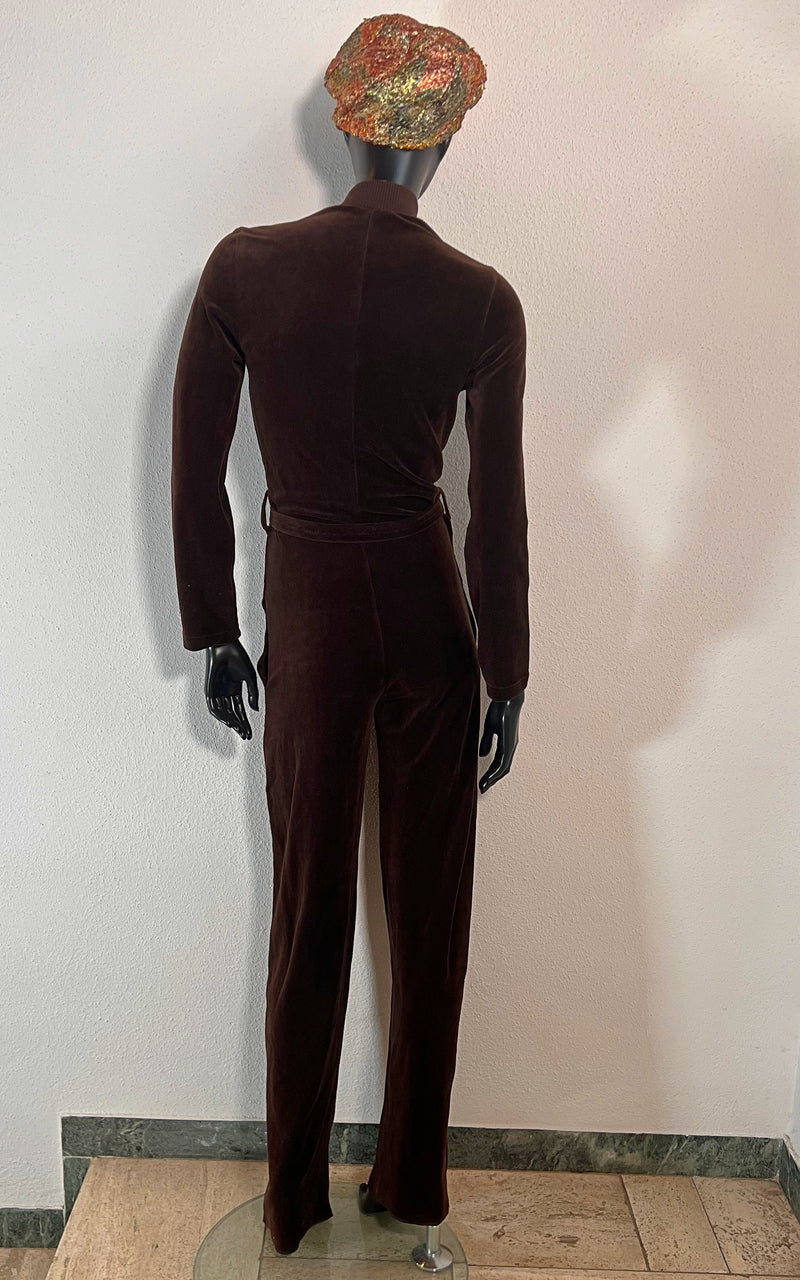 Vintage 70s Velvet Jumpsuit