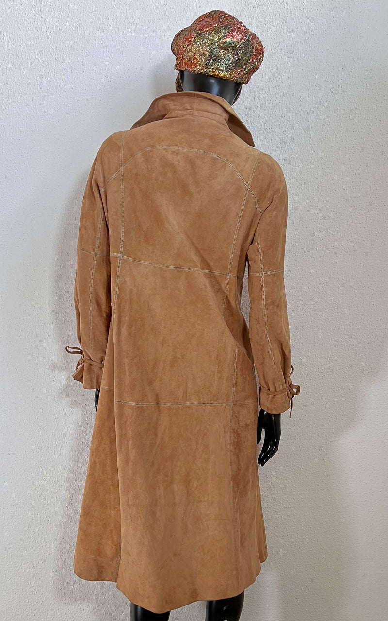 Vintage 70s Suede Leather Coat