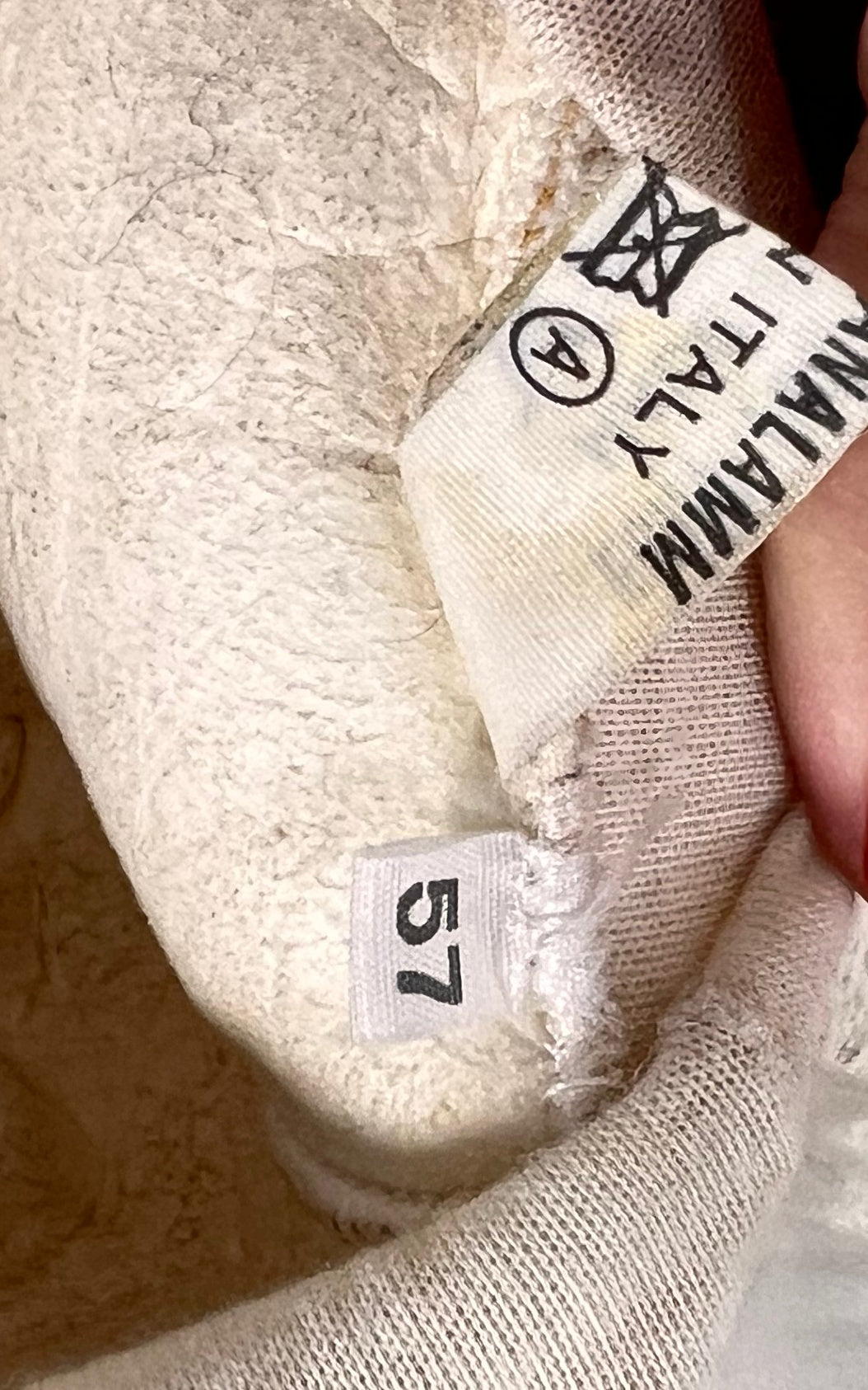 Vintage 70s Cream Shearling Hat – Made in Italy