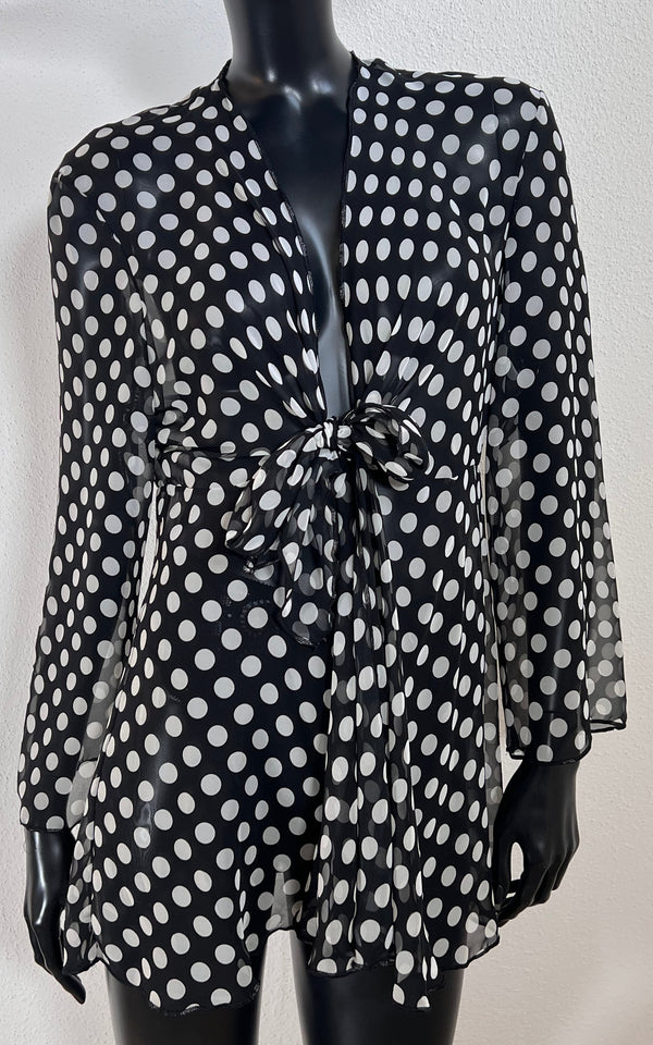 Vintage Polka Dot Blouse