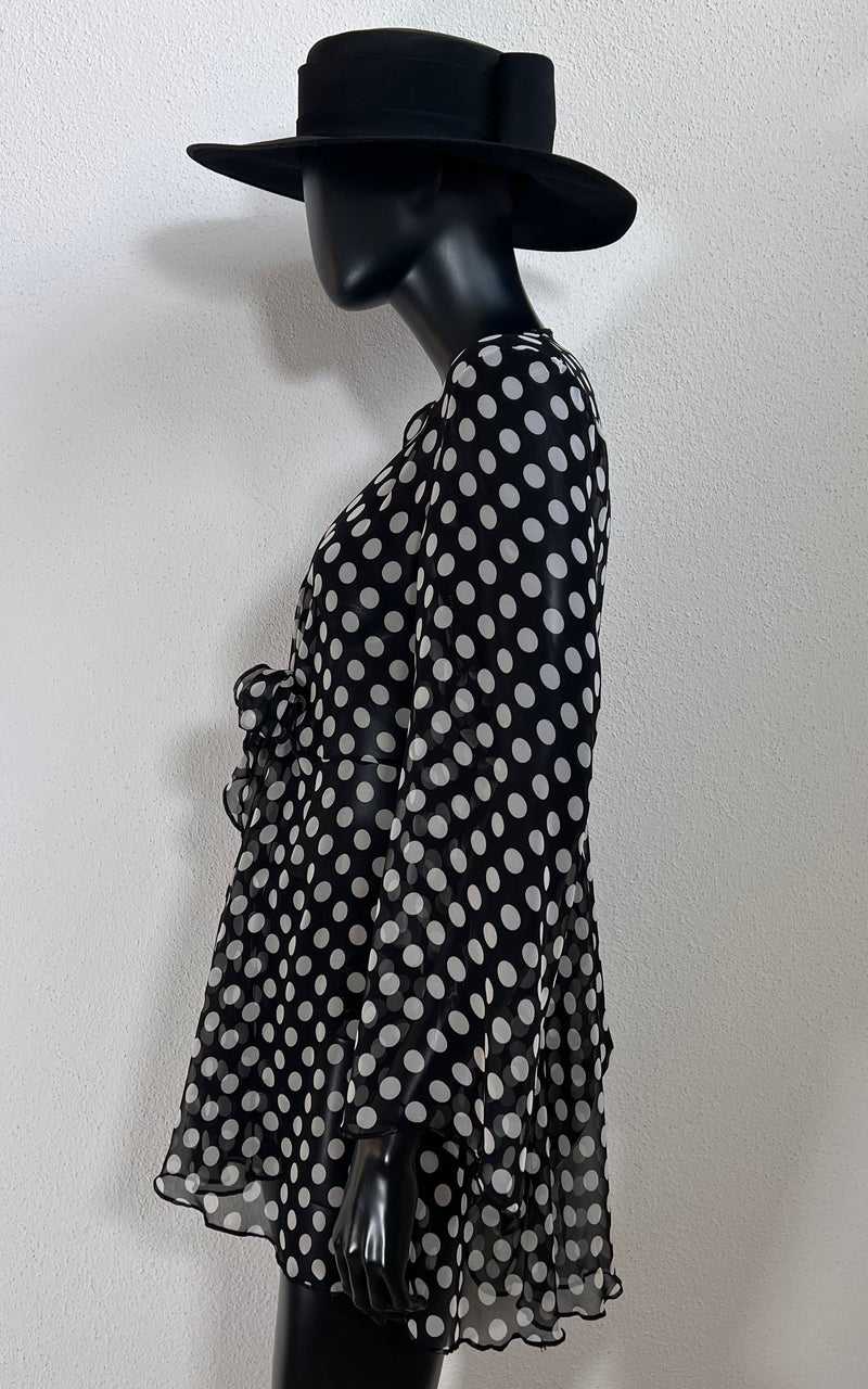Vintage Polka Dot Blouse