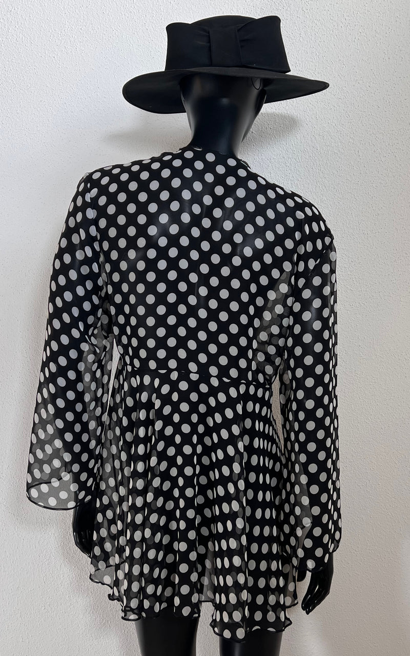 Vintage Polka Dot Blouse