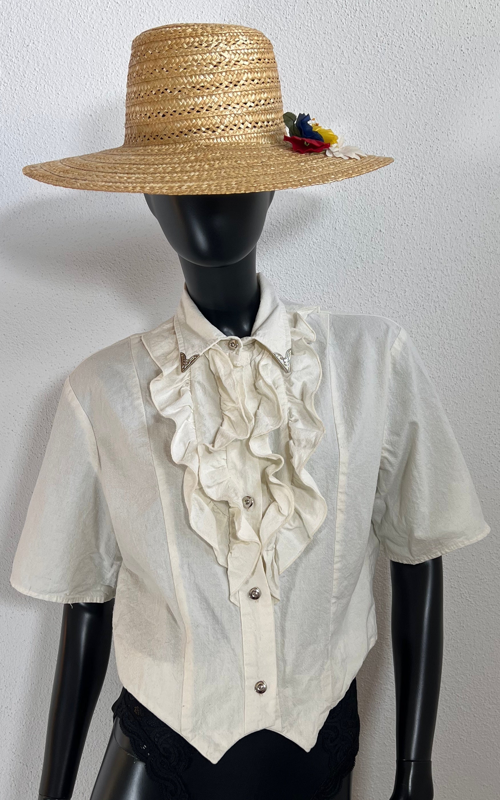 Vintage 70s Cowboy Blouse