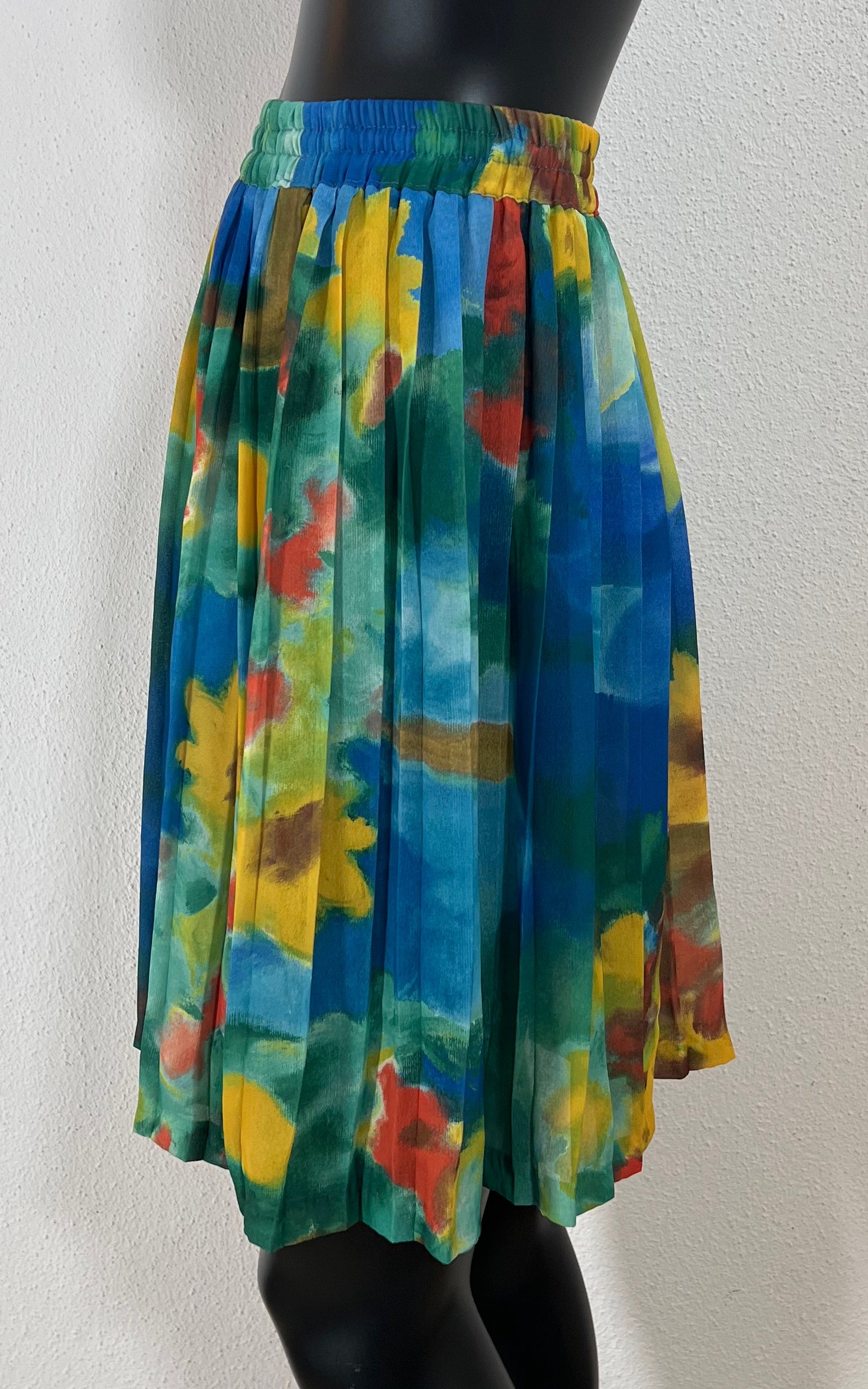 Vintage Y2K Flower Pleated Skirt