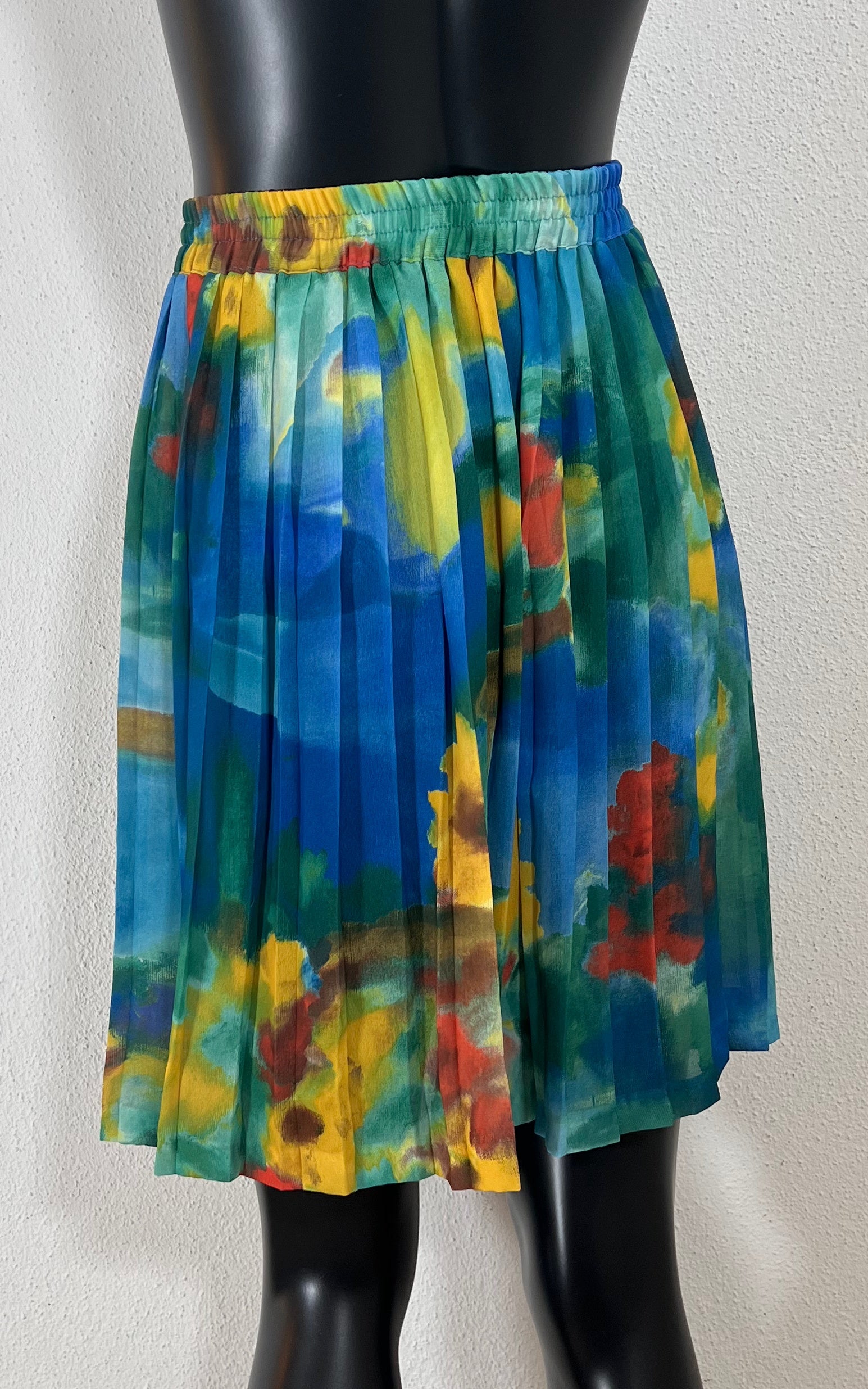 Vintage Y2K Flower Pleated Skirt