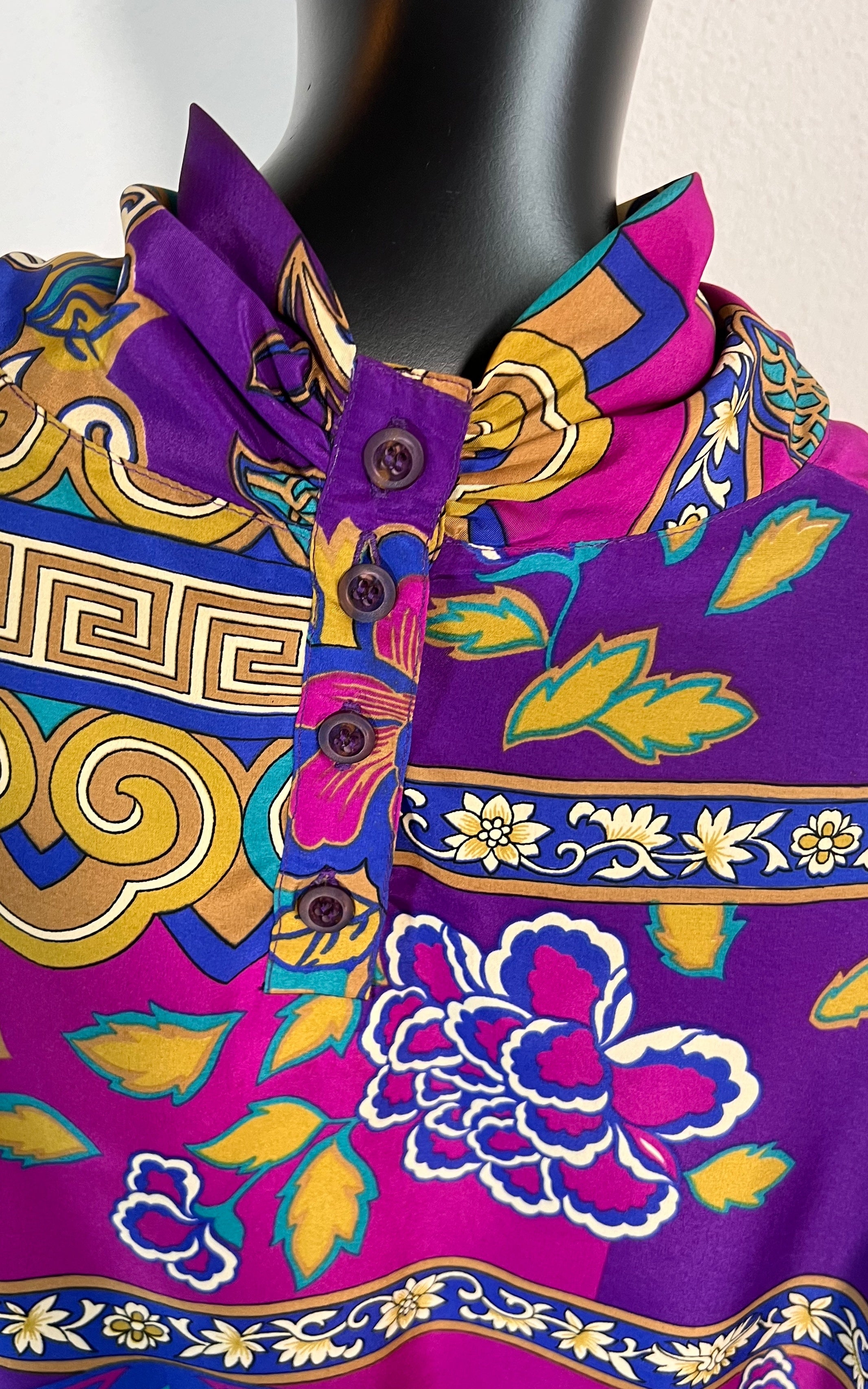 Vintage Shawl Collar Blouse