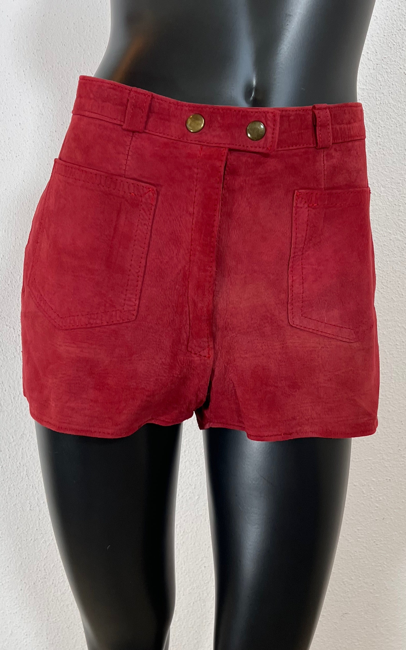 Vintage 70s Suede Leather Hot Pants