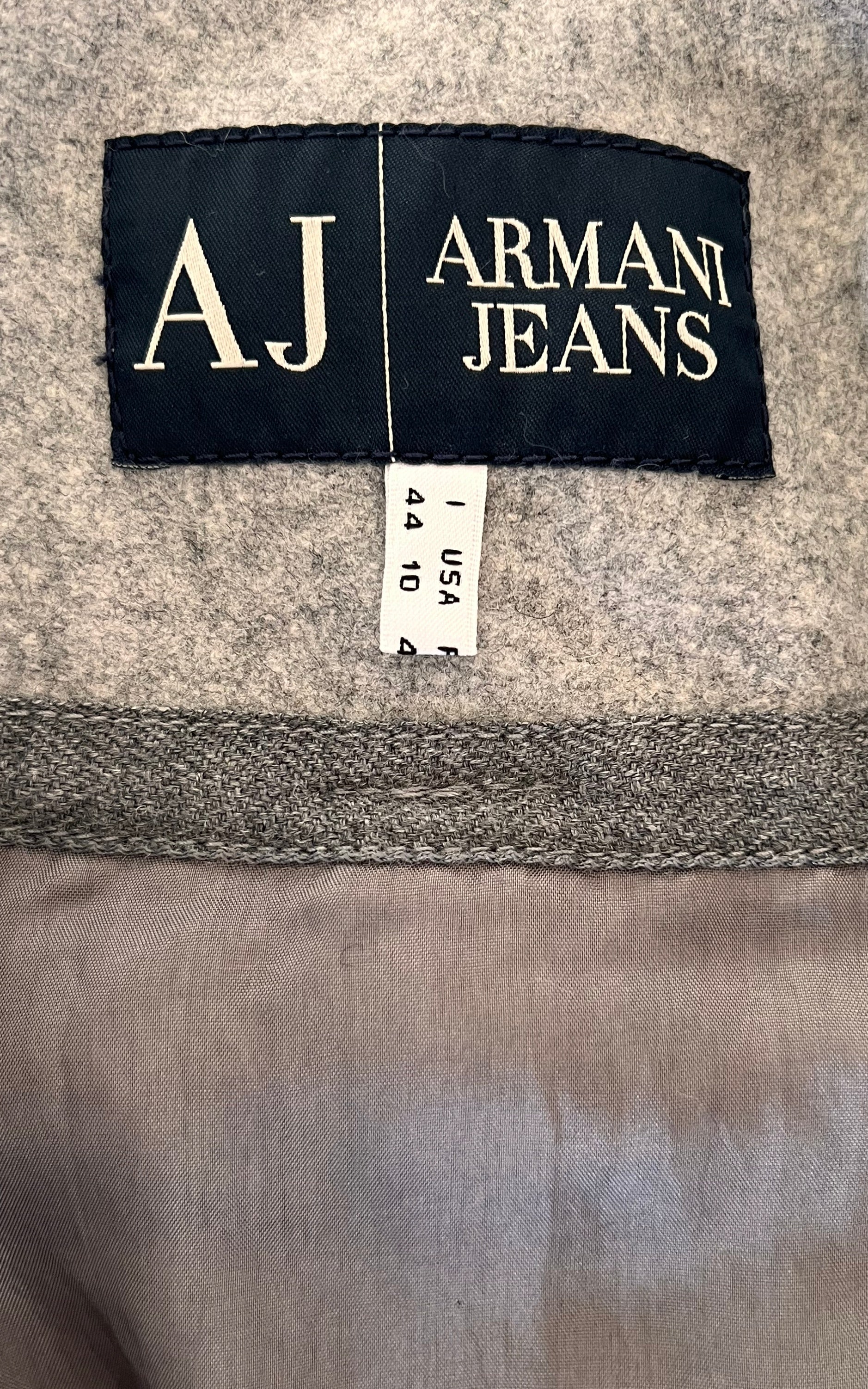 Vintage Armani Jeans Fake Fur Jacket