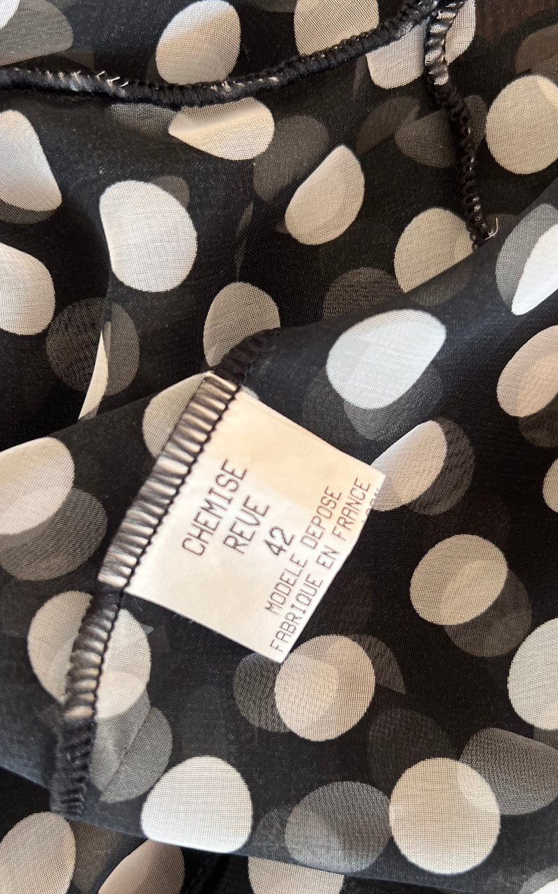 Vintage Polka Dot Blouse