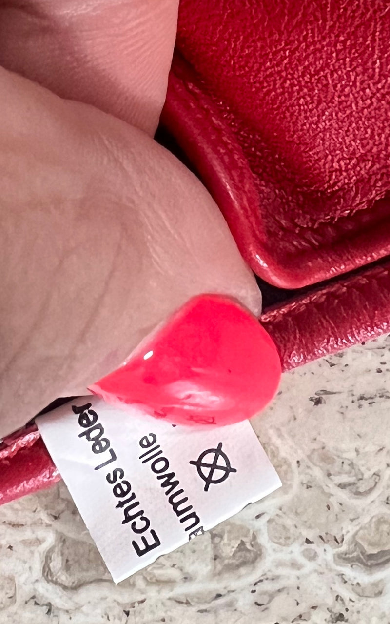 Vintage Red Leather Gloves