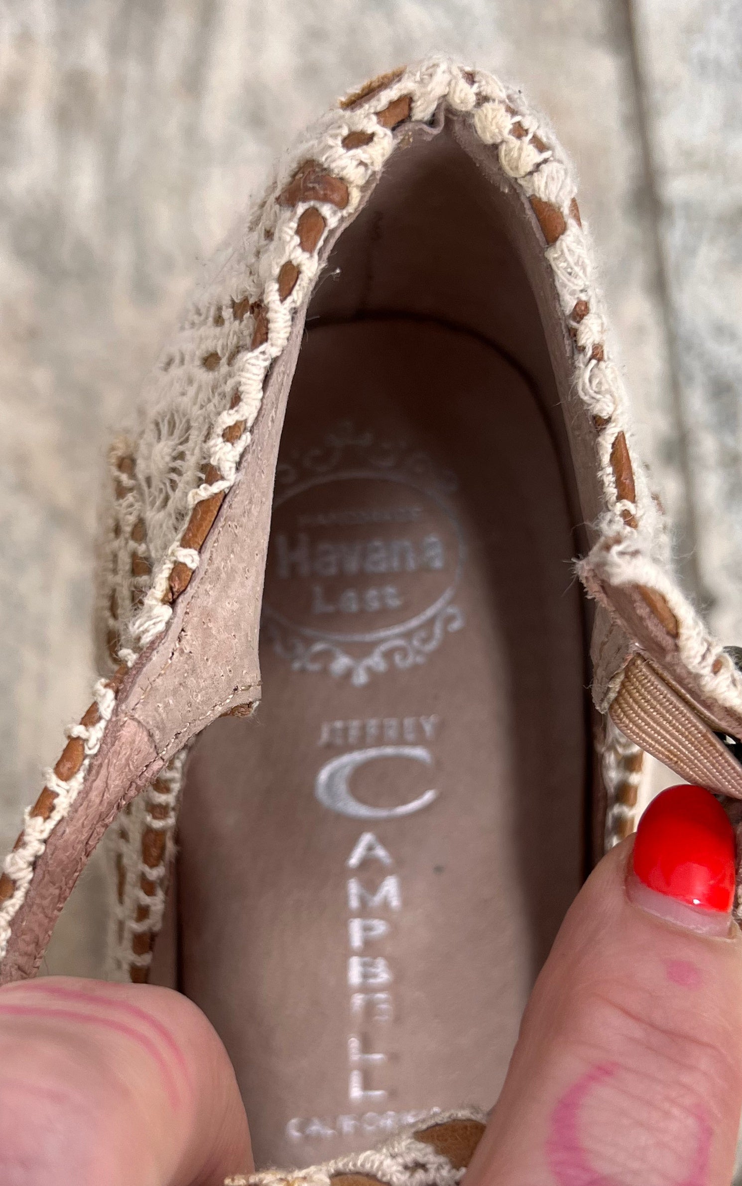 Jeffrey Campbell Platform Lace T-Strap Heels 37