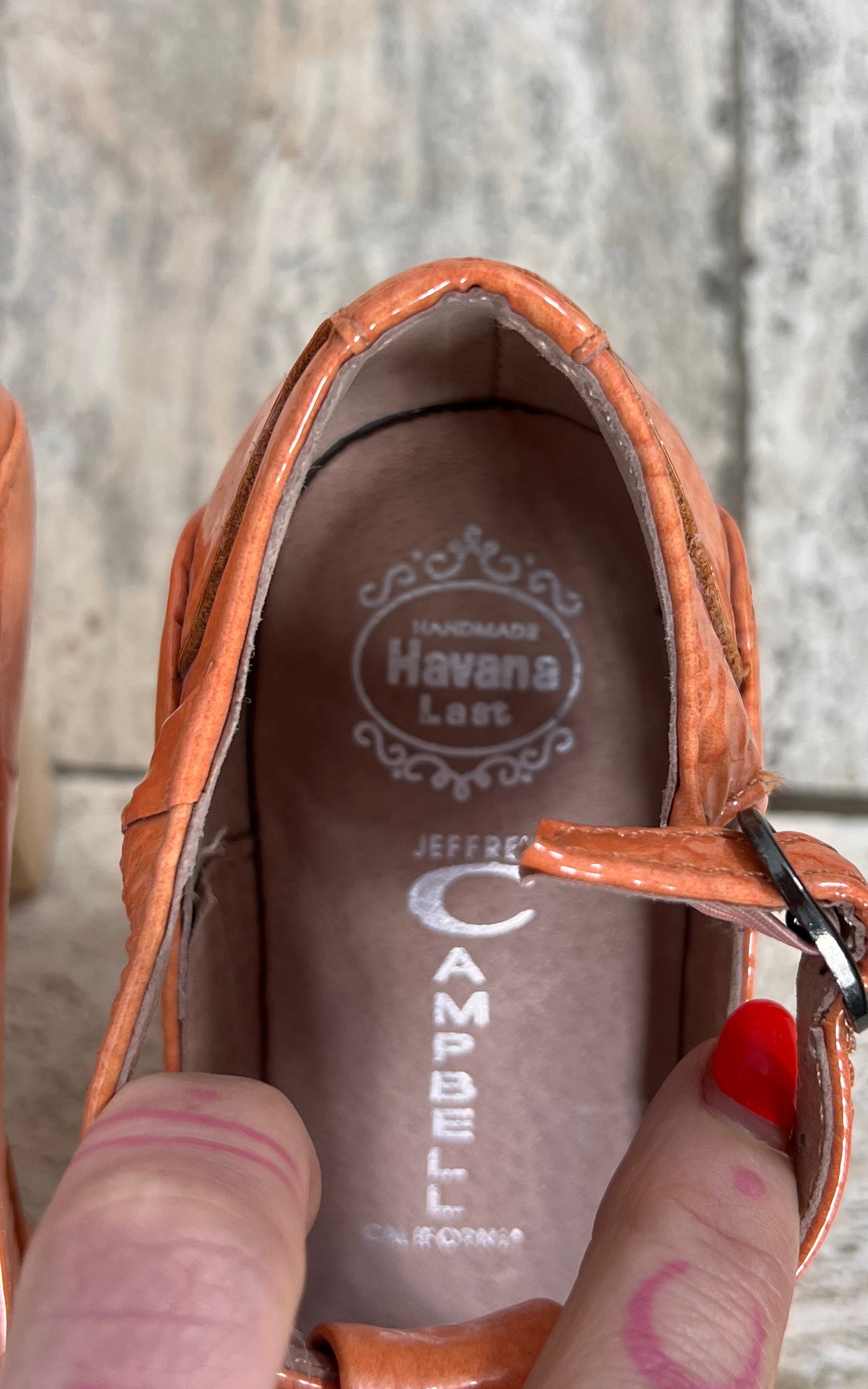 Jeffrey Campbell Patent Platform T-Strap Heels 37