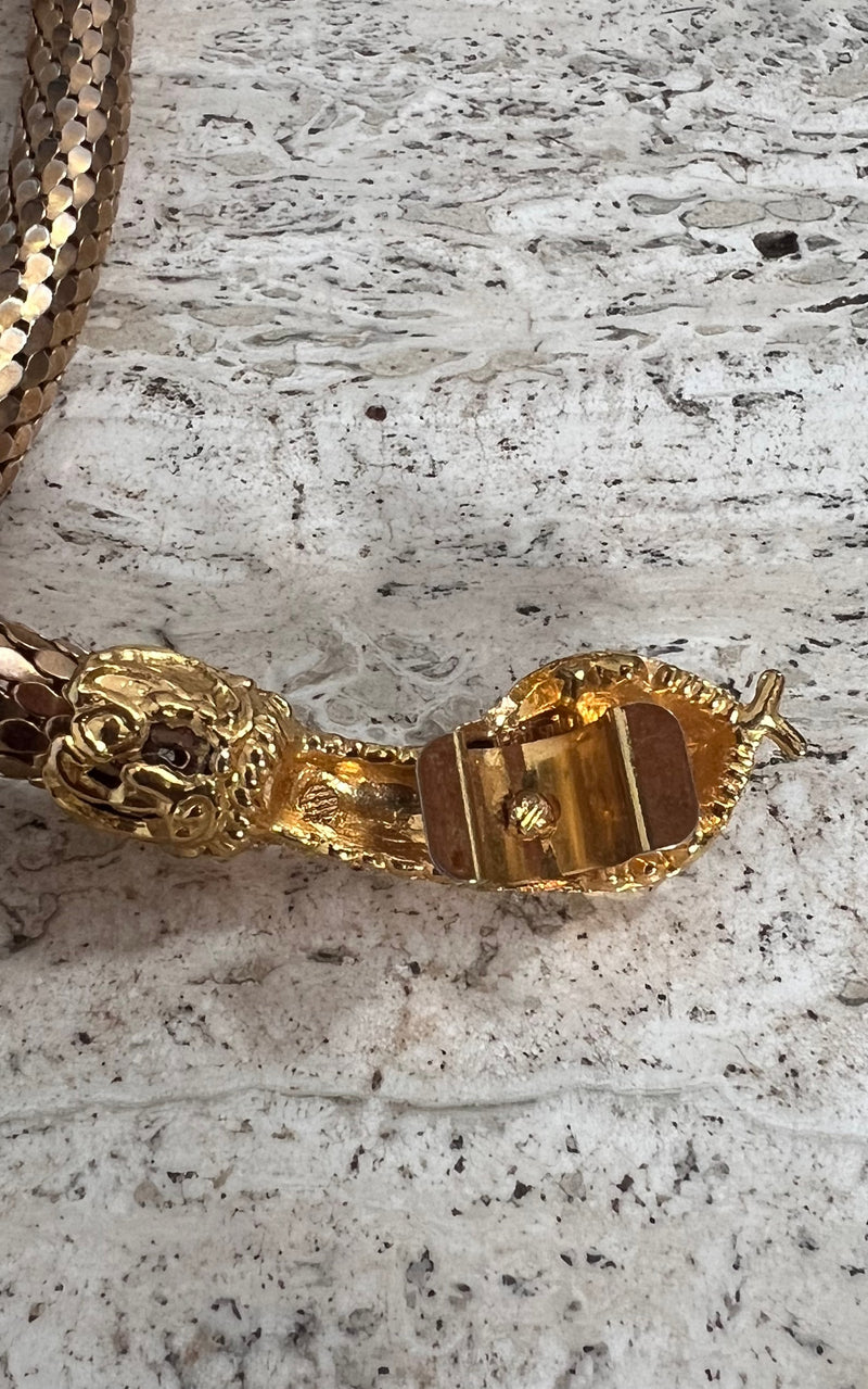 Vintage 90s Snake Belt / Necklace