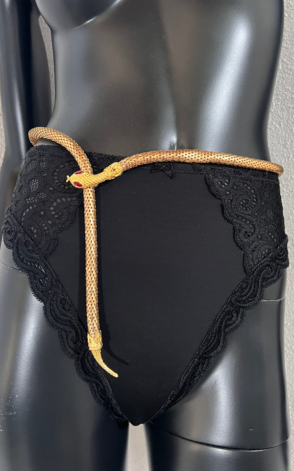 Vintage 90s Snake Belt / Necklace