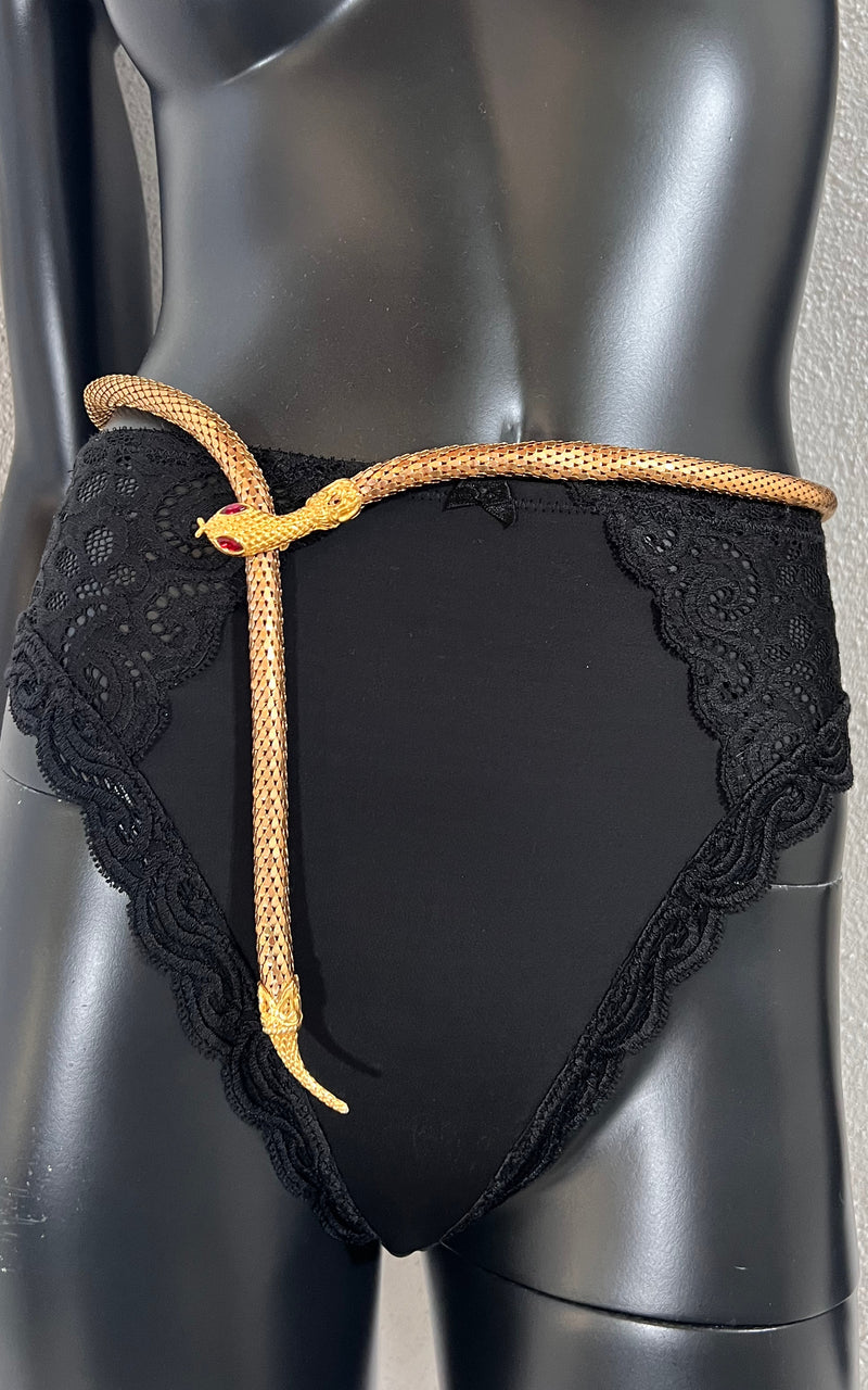 Vintage 90s Snake Belt / Necklace