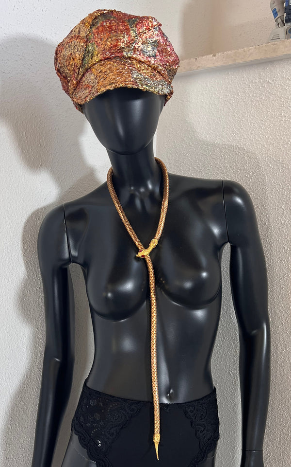 Vintage 90s Snake Belt / Necklace