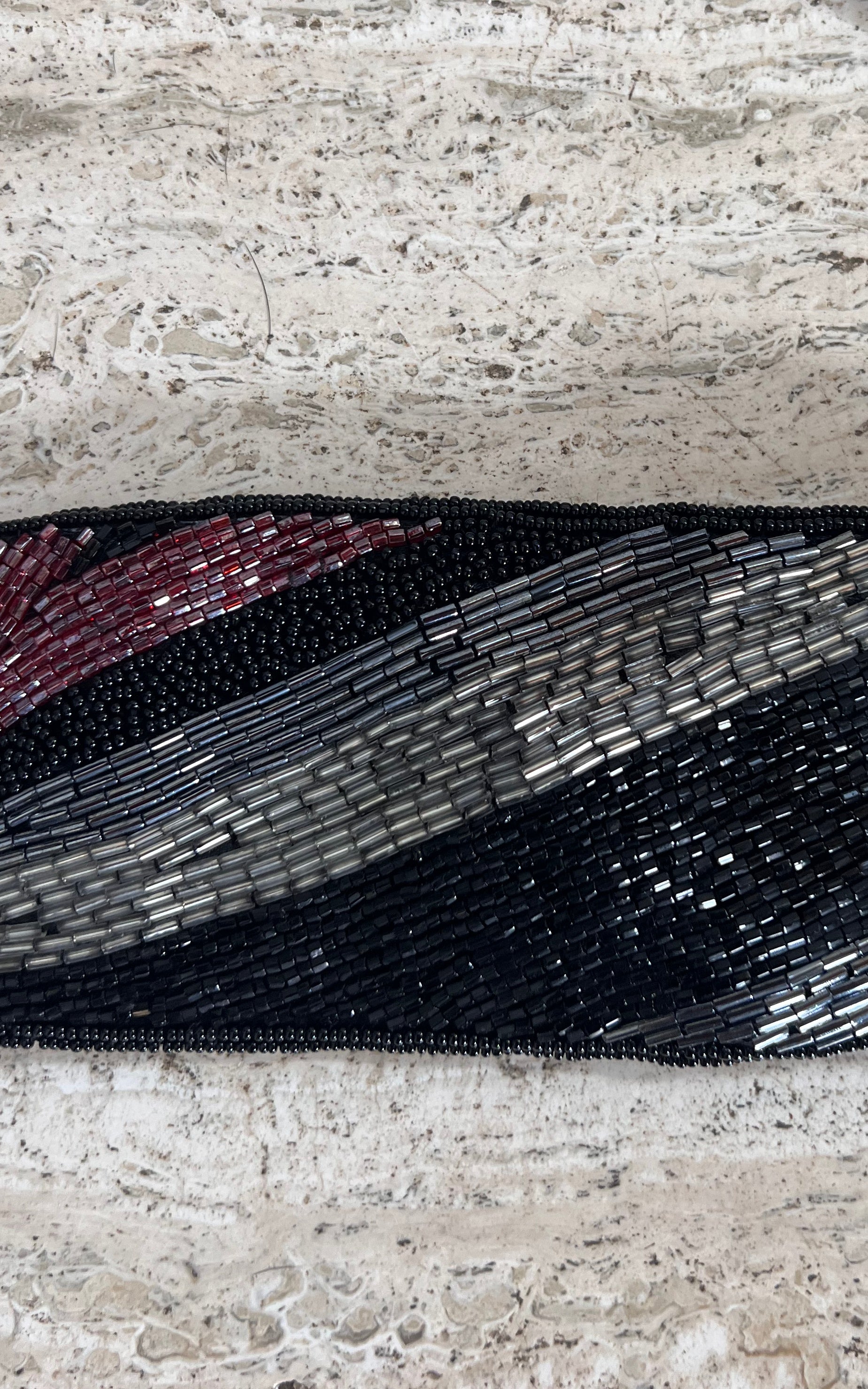 Vintage Satin Sequins Belt