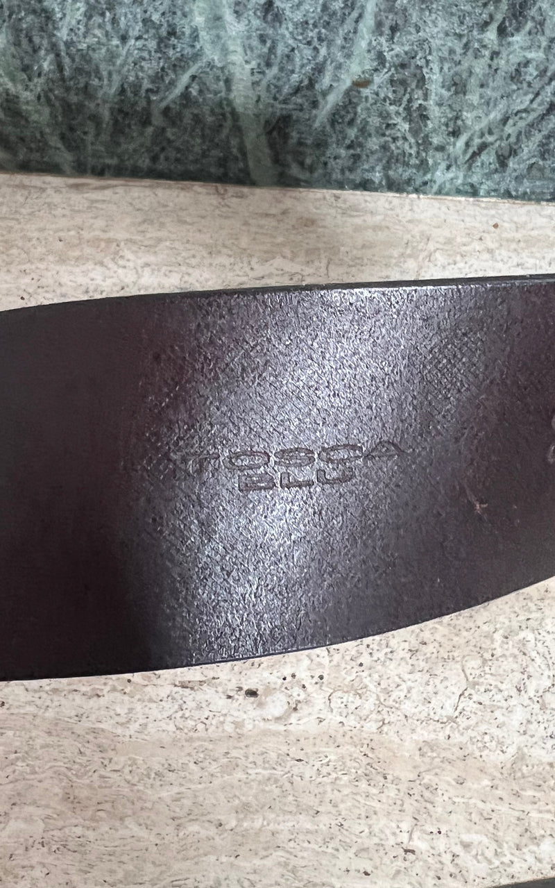 Vintage Tosca Blu Leather Belt