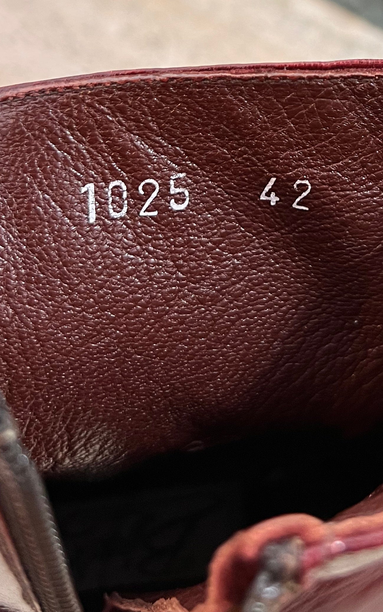 Vintage MENS 70s Burgundy Ankle Boots 42