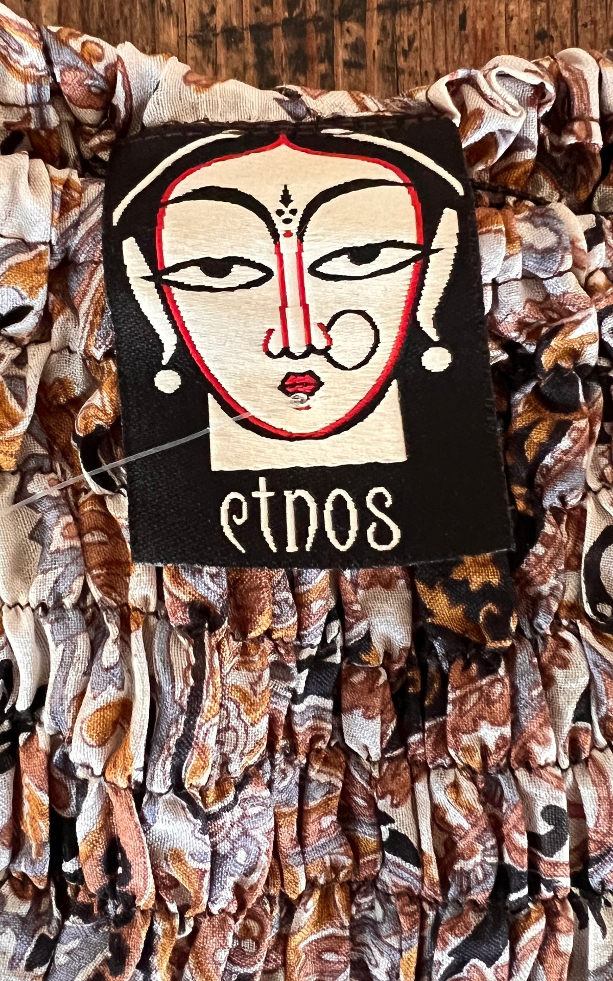 Etnos Recycled Sari Silk Paisley Balloon Trousers