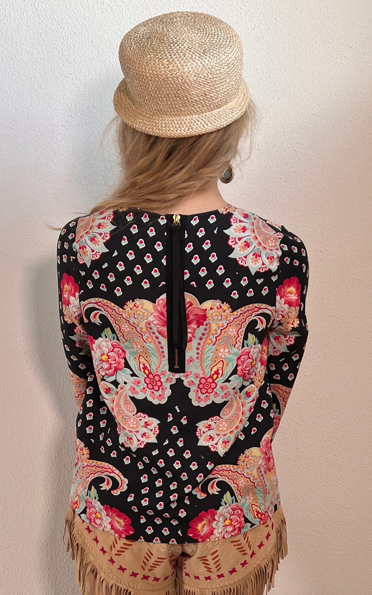 Vintage Manoush Breaded Silk Top