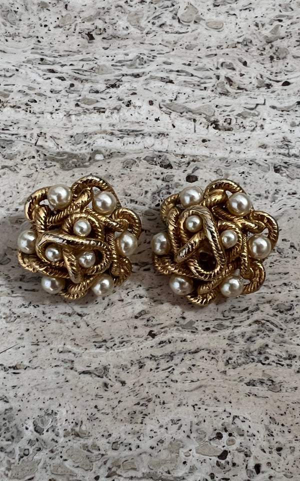 Vintage Mother of Pearl Clip Ons