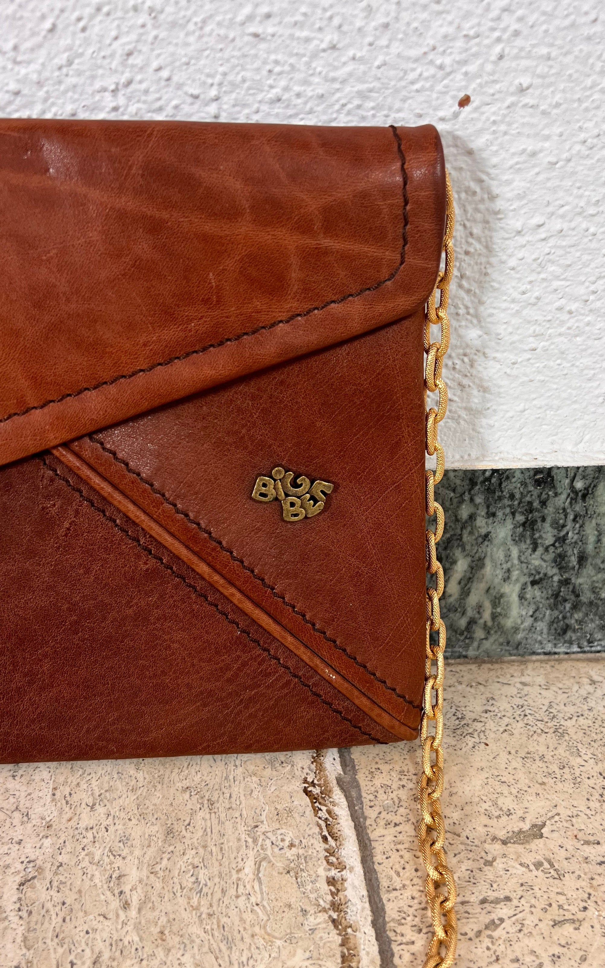 Vintage 70s Big Ben Clutch Bag