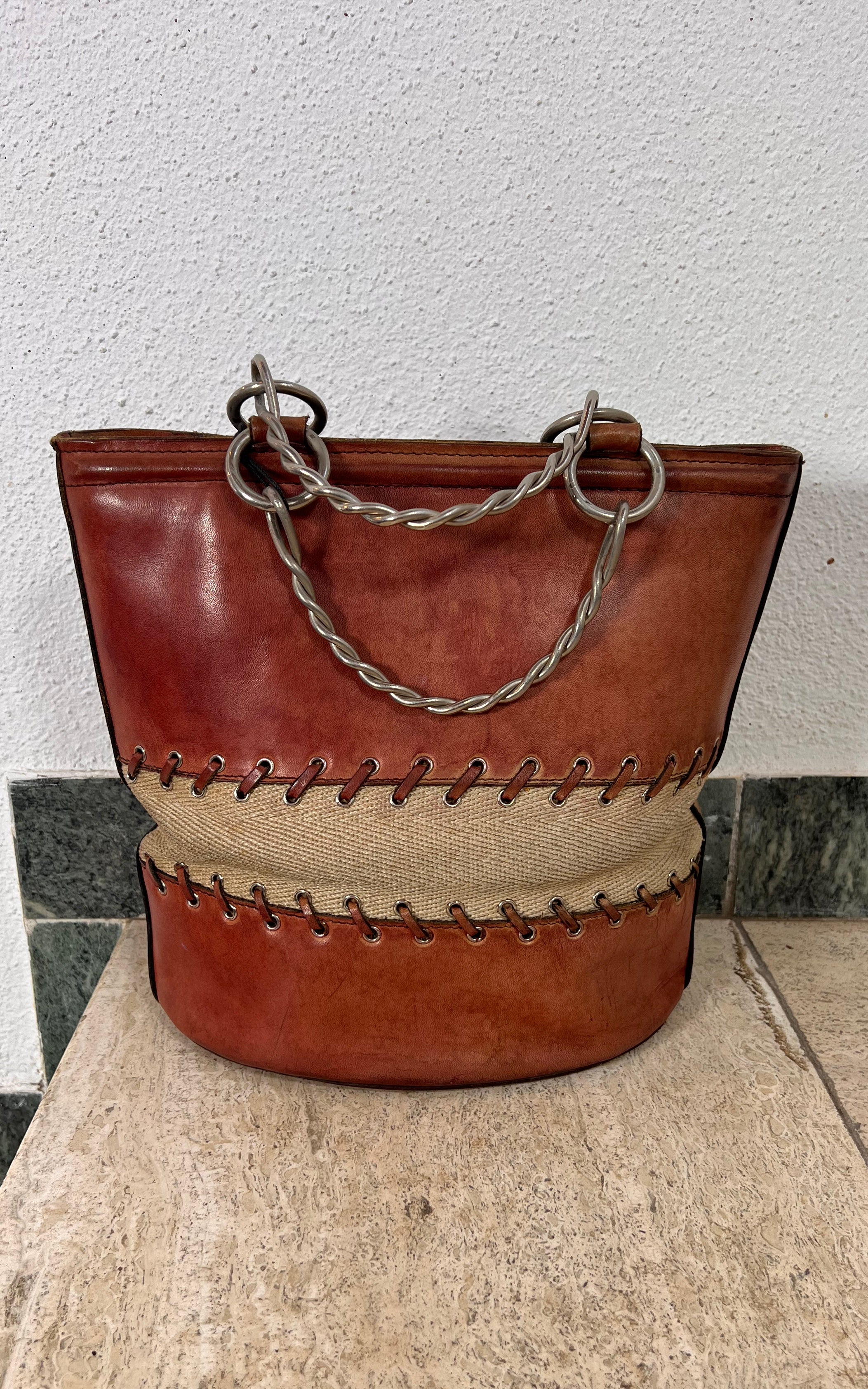 Vintage 60s Basket Bag