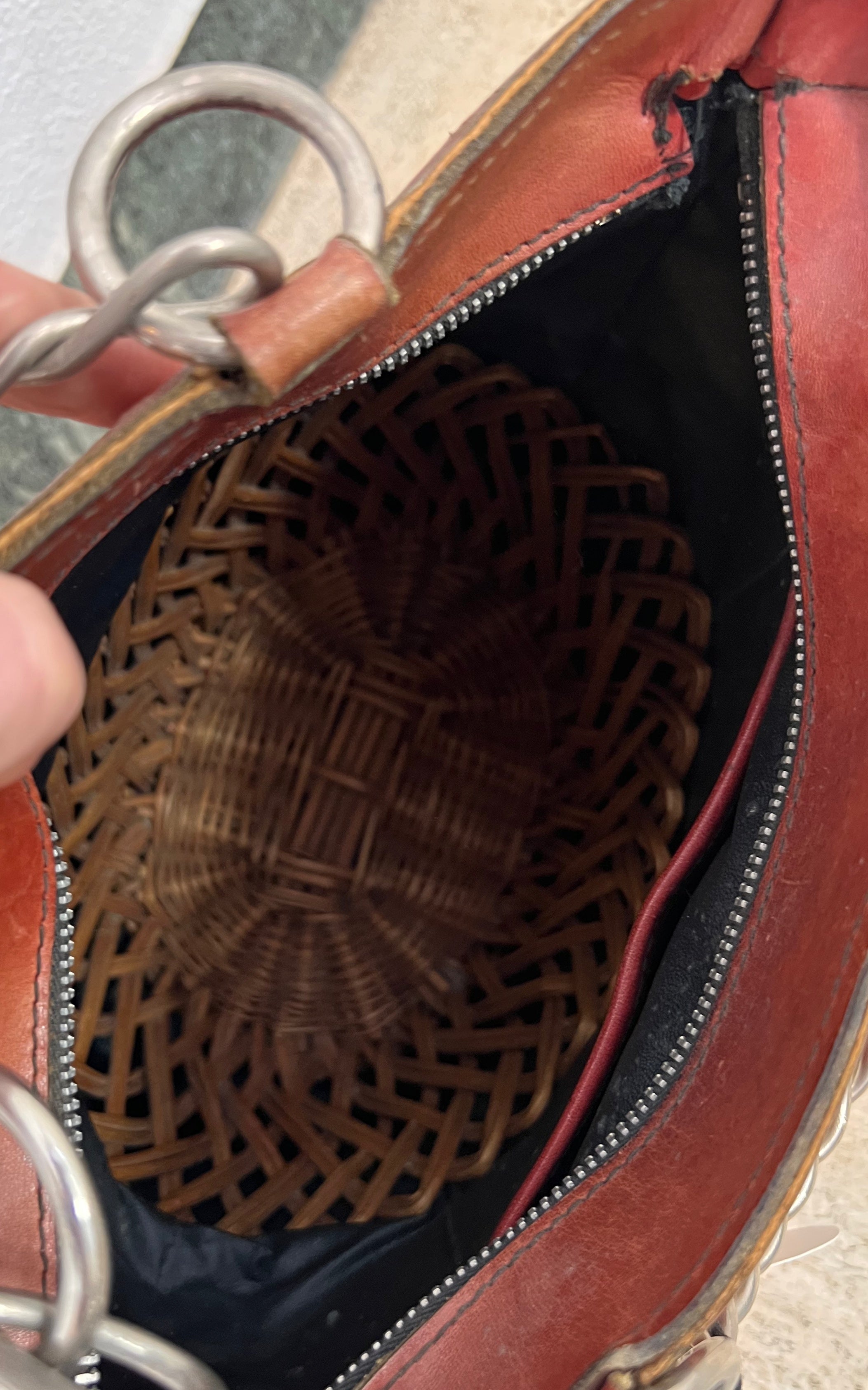 Vintage 60s Basket Bag