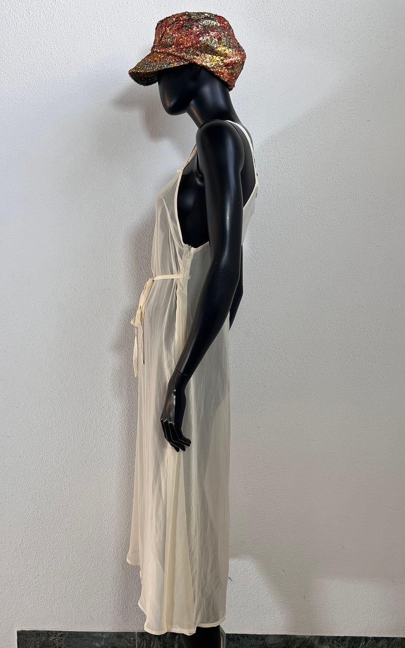 Vintage Sheer Nylon Slip Dress