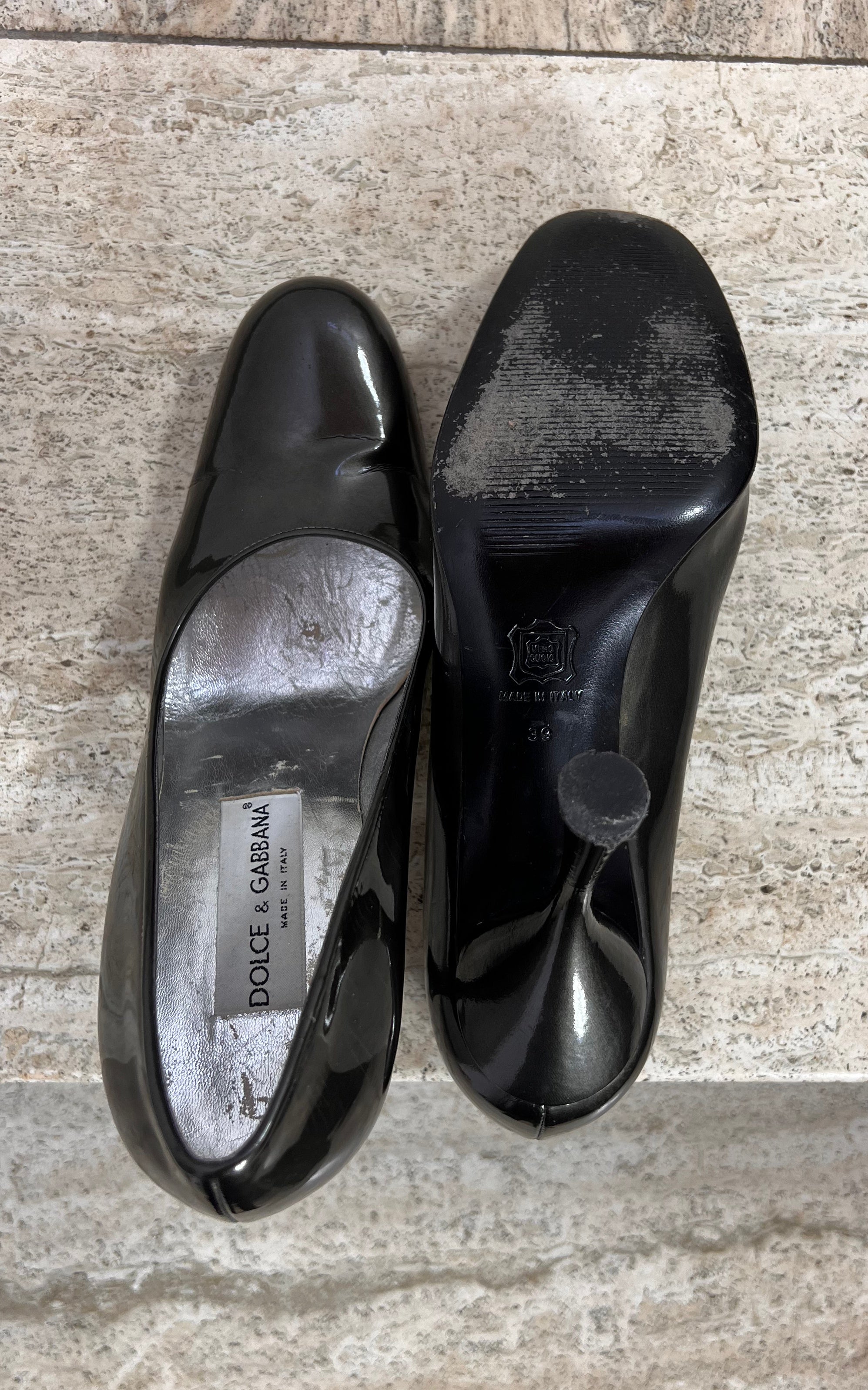 Vintage Patent Dolce & Gabbana Heels 39