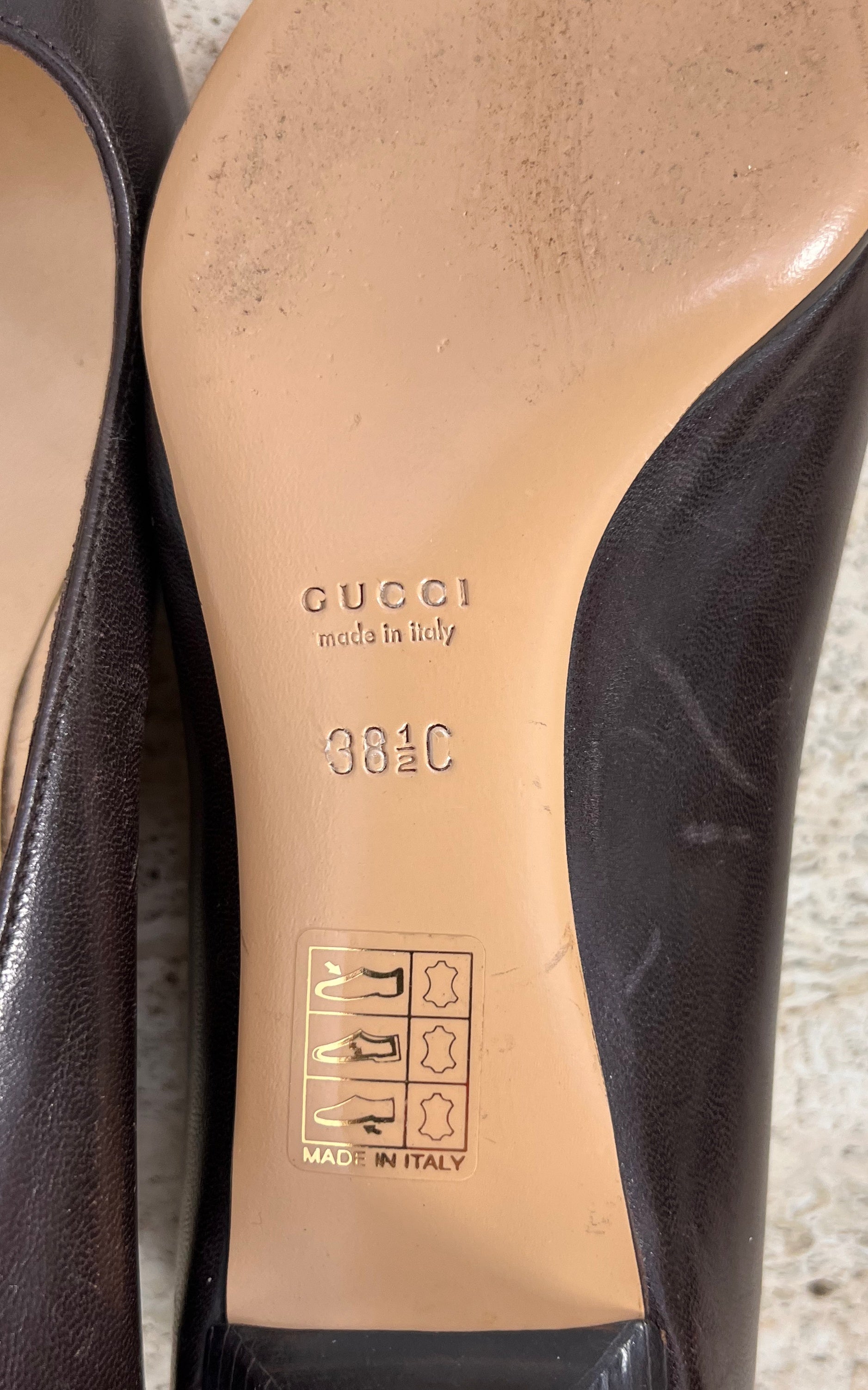 Vintage Tom Ford for Gucci Darkbrown Kittenheel 38