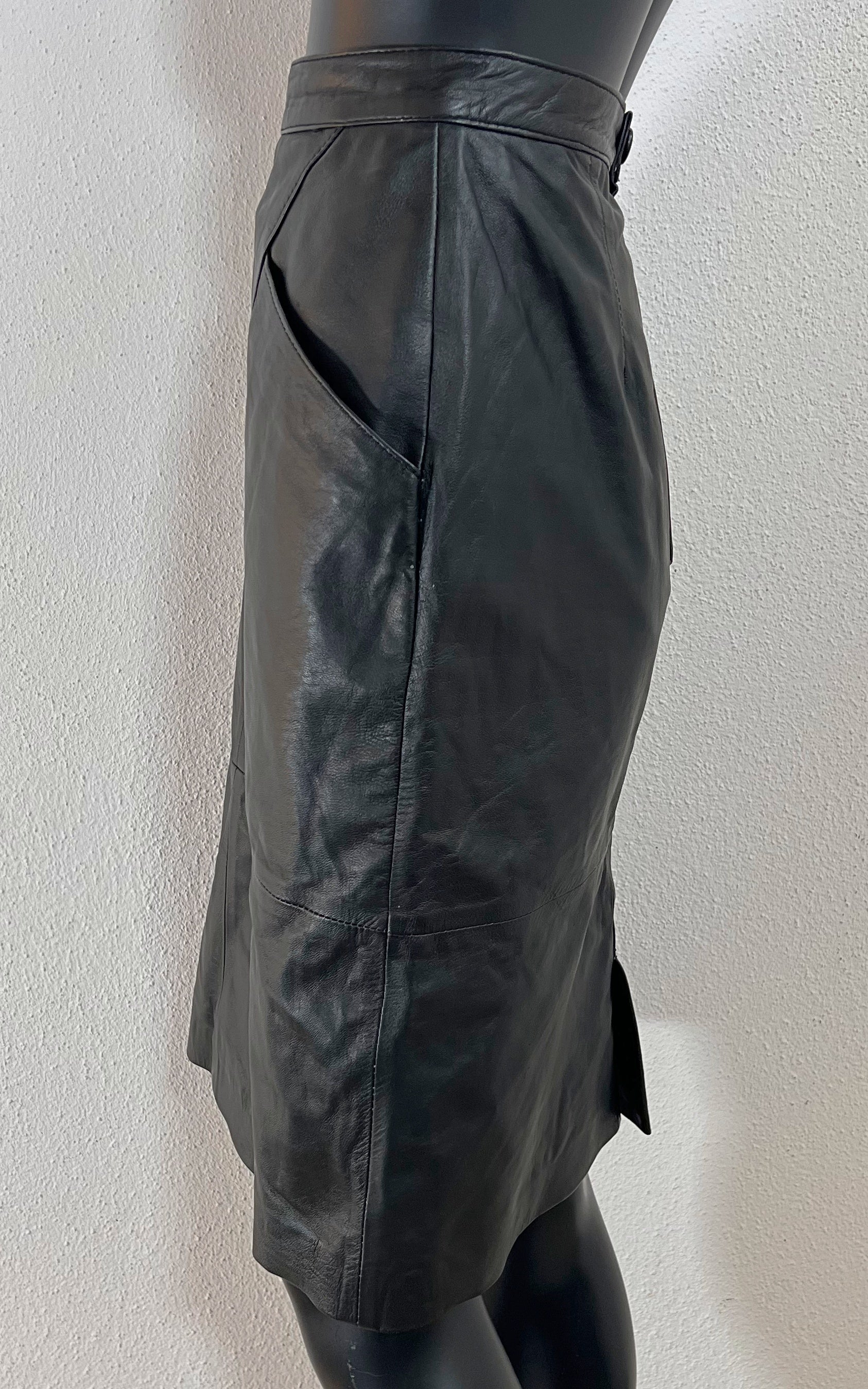 Vintage 80s Leather Skirt
